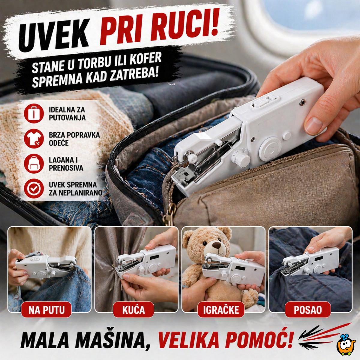 Mini mašina za šivenje - Brza popravka odeće bez igle, konca i nošenja kod krojača.