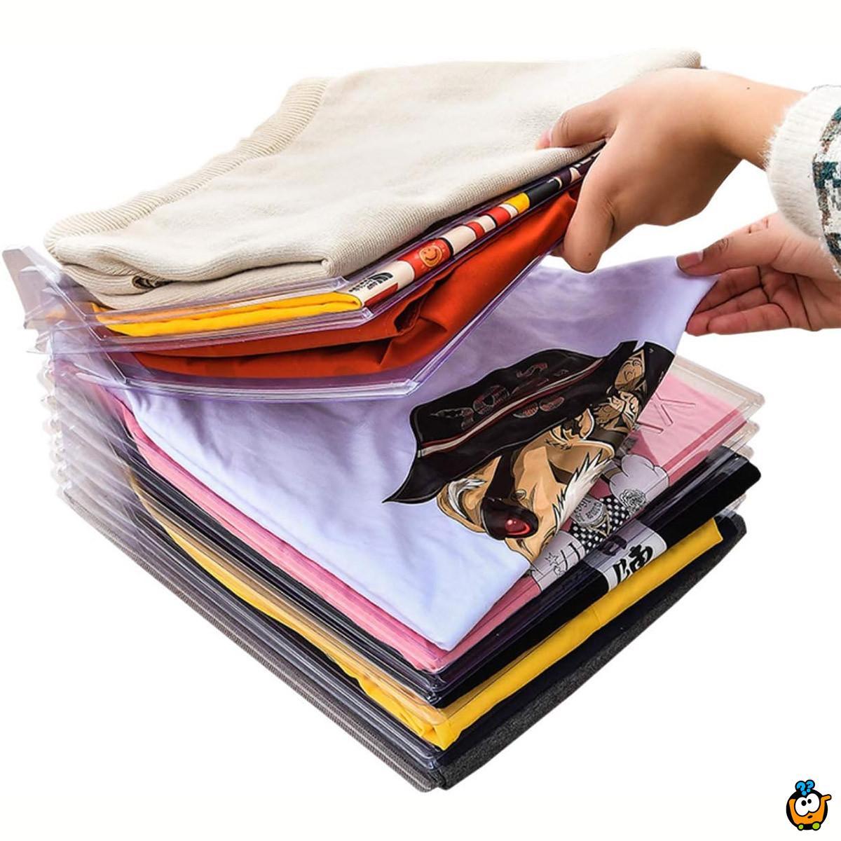 Organizer garderobe - podmetači za uredno slaganje odeće po slojevima