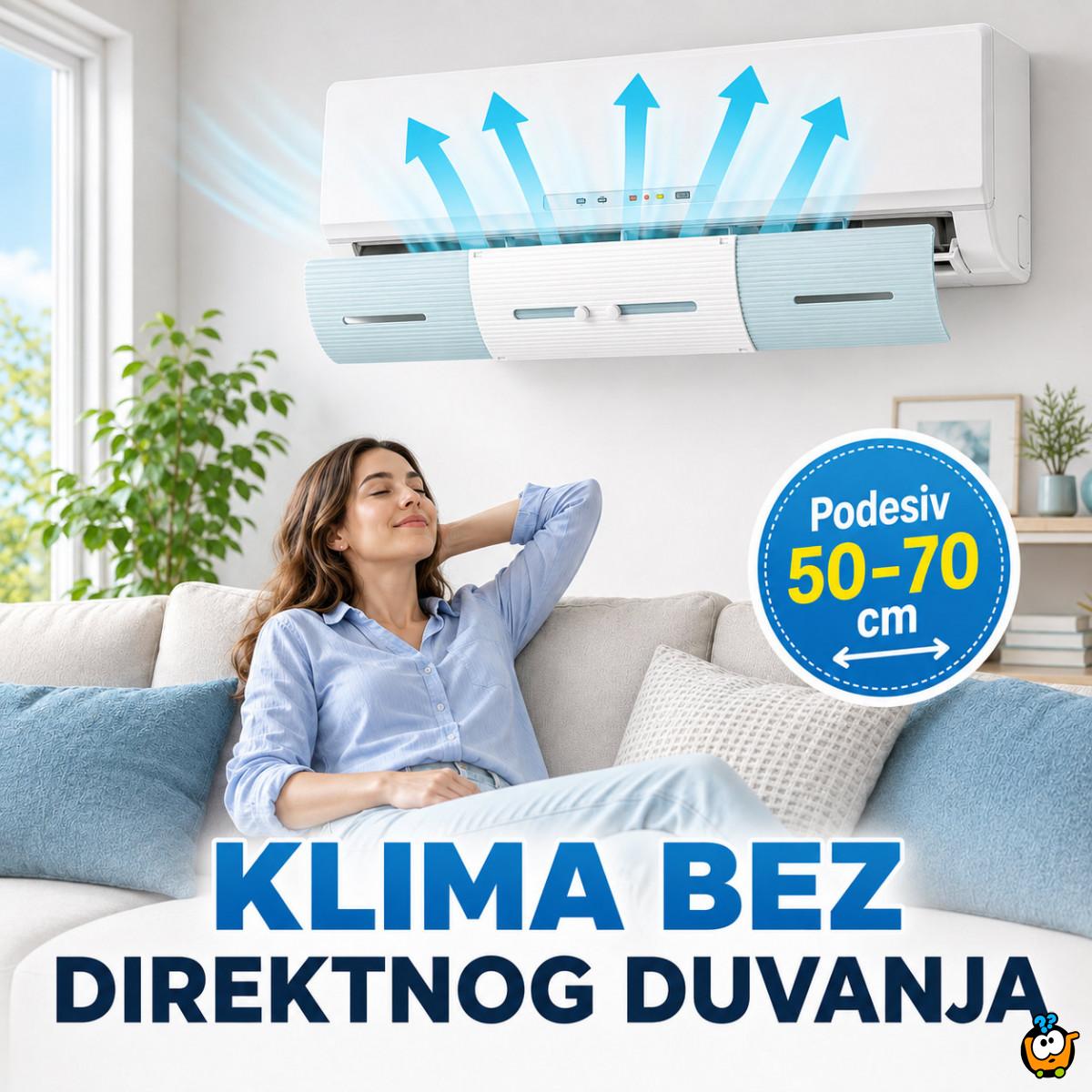 Podesivi vetrobran za klimu – bez direktnog duvanja 