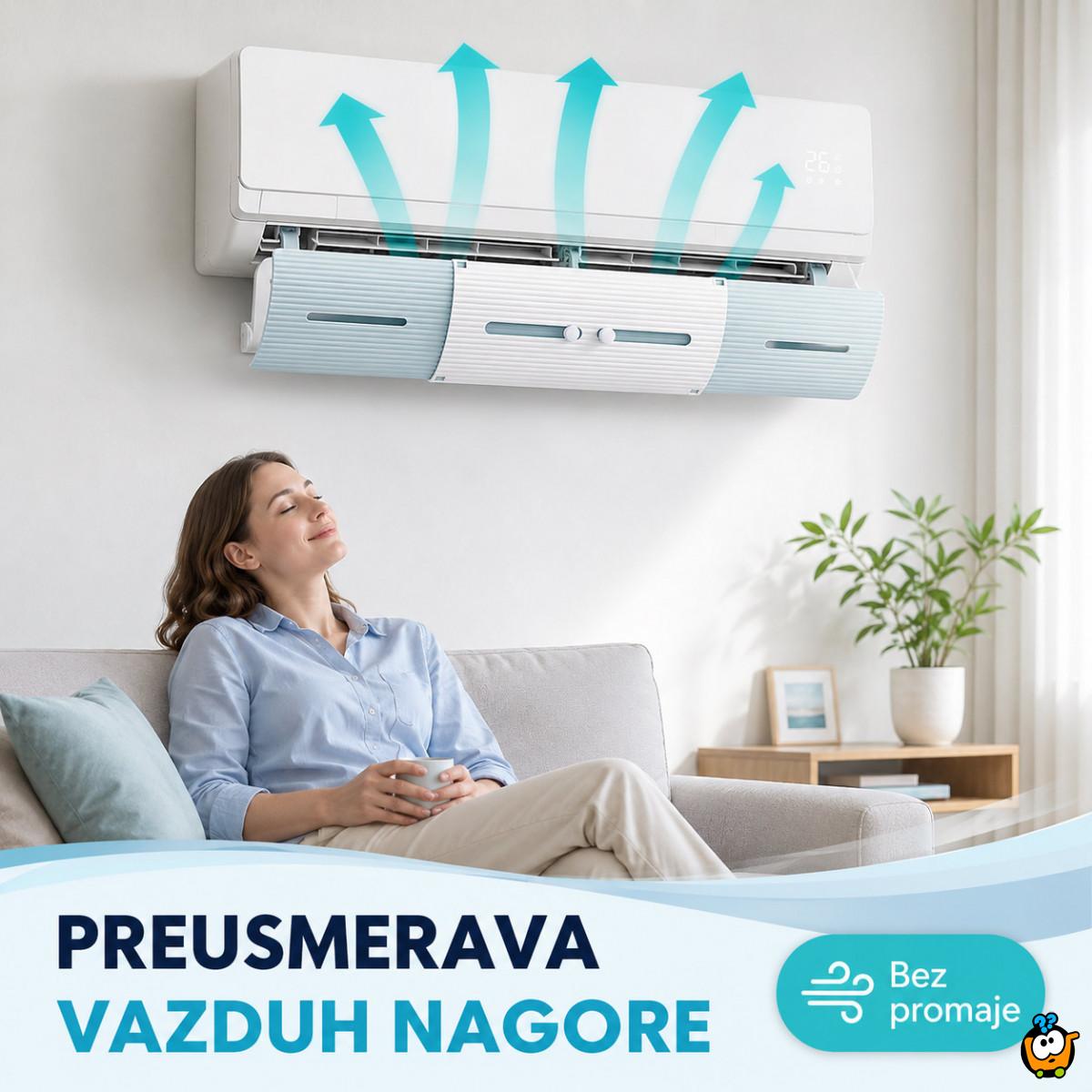 Podesivi vetrobran za klimu – bez direktnog duvanja 