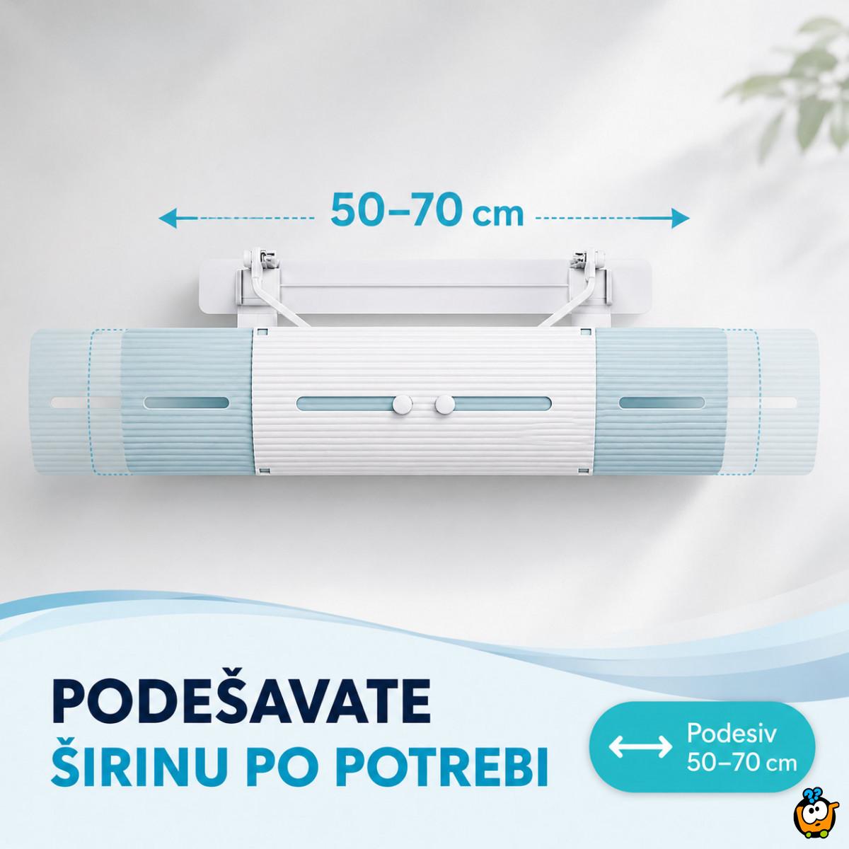 Podesivi vetrobran za klimu – bez direktnog duvanja 