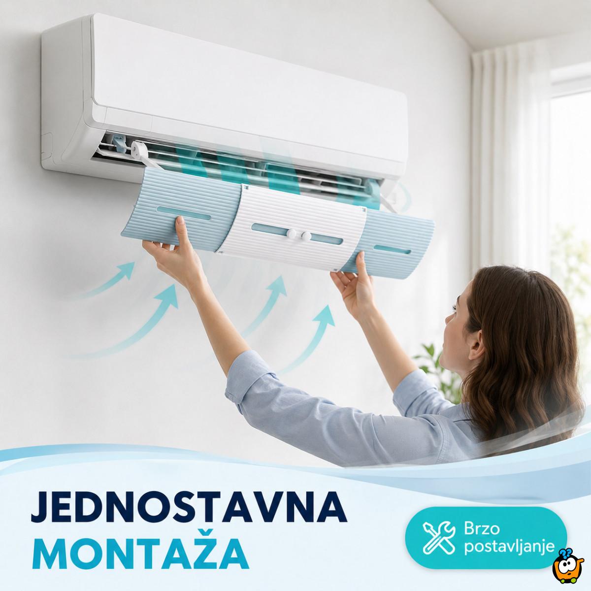 Podesivi vetrobran za klimu – bez direktnog duvanja 