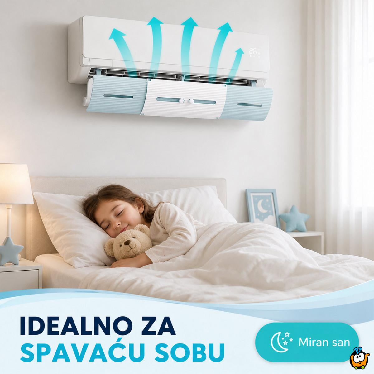 Podesivi vetrobran za klimu – bez direktnog duvanja 