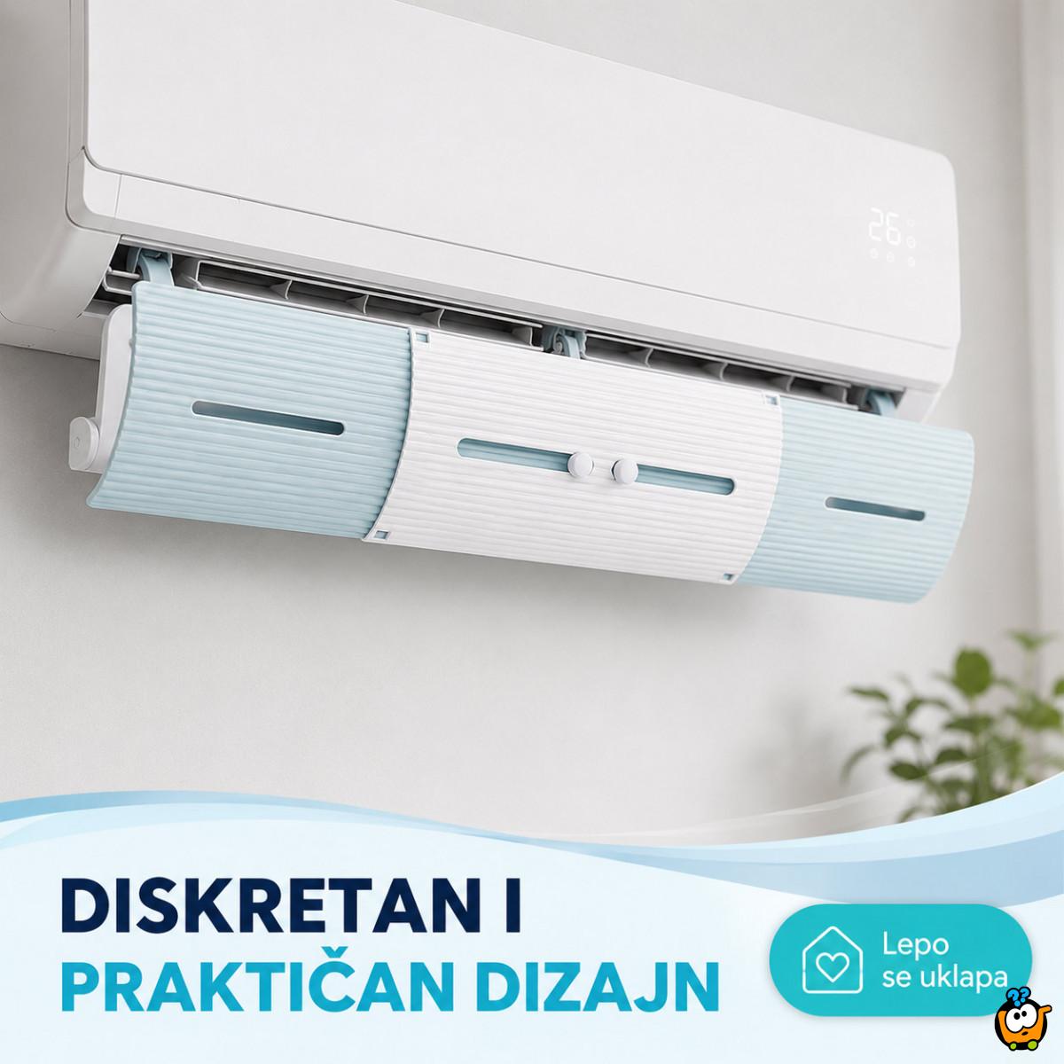 Podesivi vetrobran za klimu – bez direktnog duvanja 