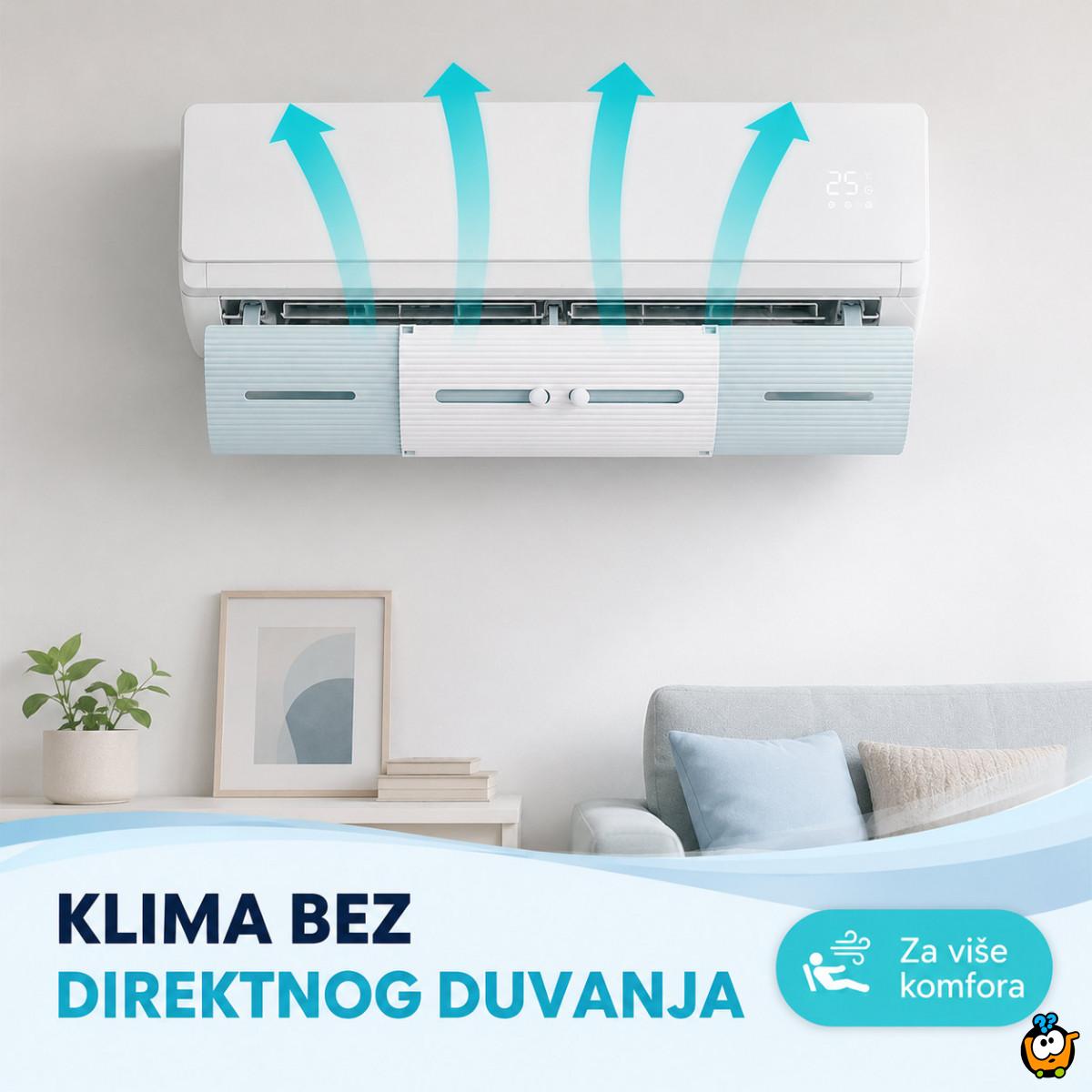 Podesivi vetrobran za klimu – bez direktnog duvanja 