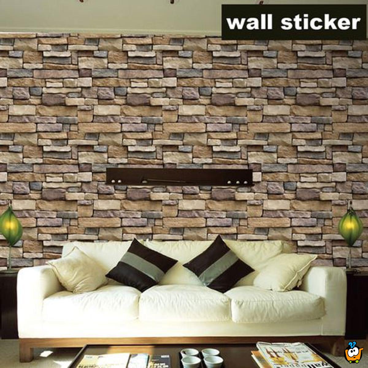 3D Wall sticker - Dekorativni stikeri za zid 30x50 cm