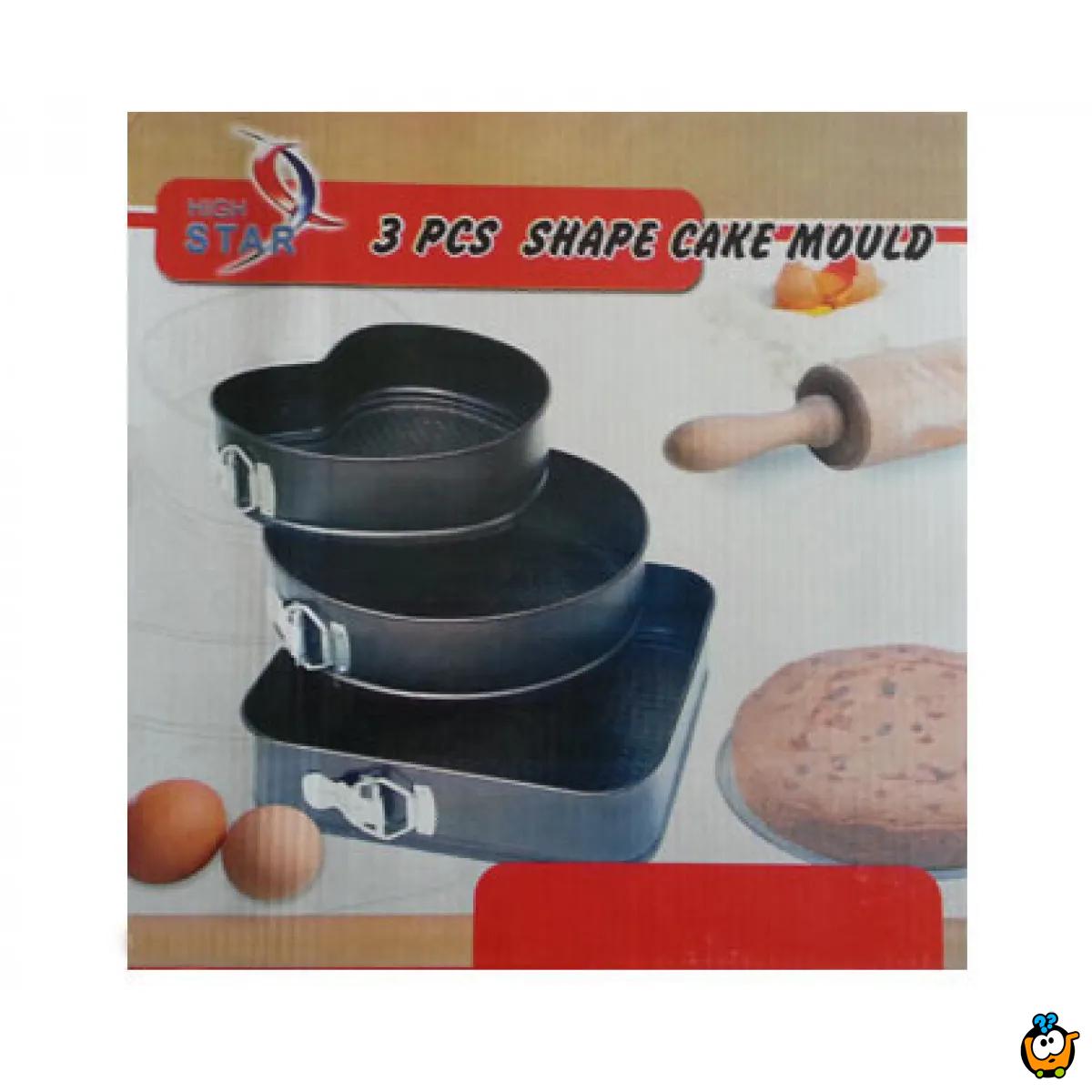 Set od 3 modle za savršeno oblikovane kolače i torte !