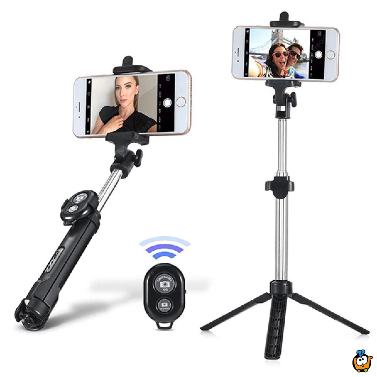 Bluetooth Selfie stick - 3u1 štap za savršeni selfie