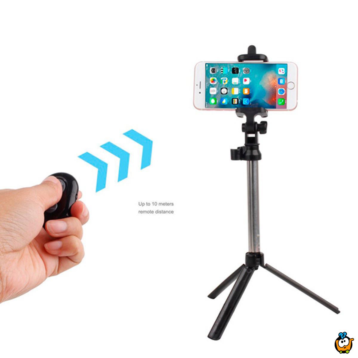 Bluetooth Selfie stick - 3u1 štap za savršeni selfie