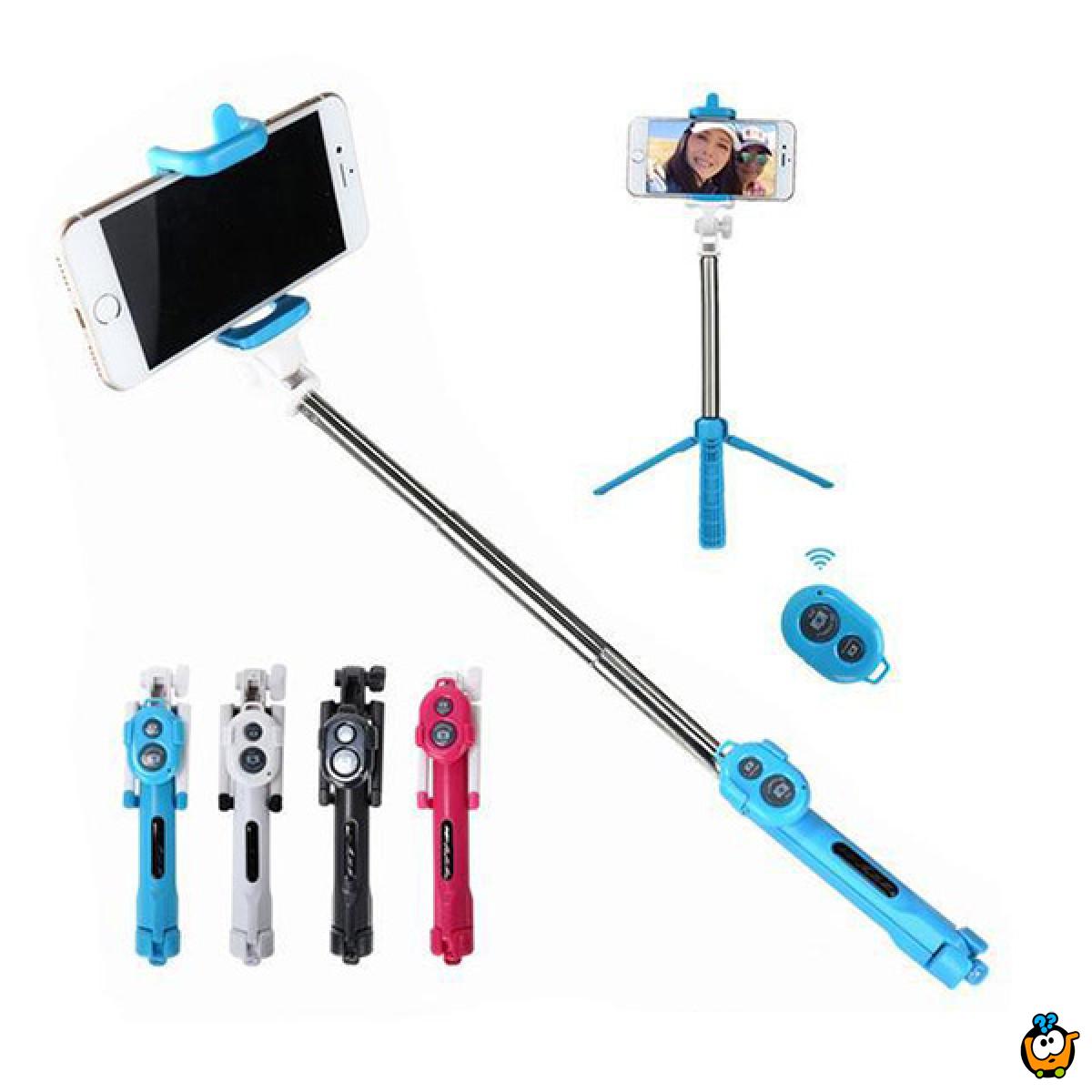 Bluetooth Selfie stick - 3u1 štap za savršeni selfie
