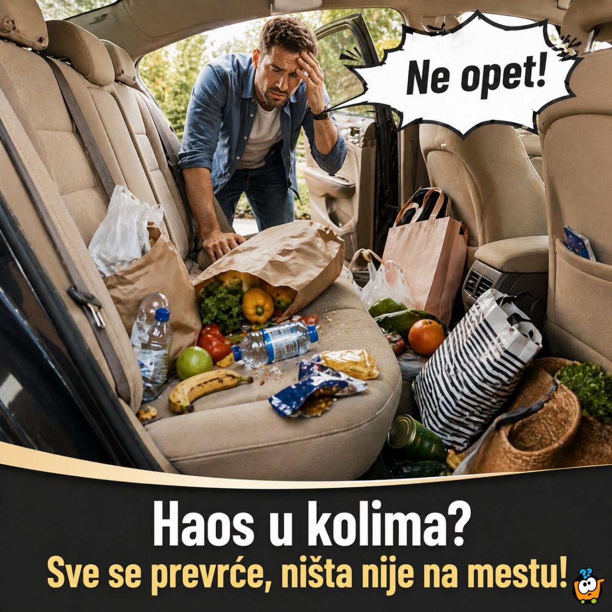 2 x Auto kuka za torbe i kese – dvostruki držač za sedište - Set od 2 komada