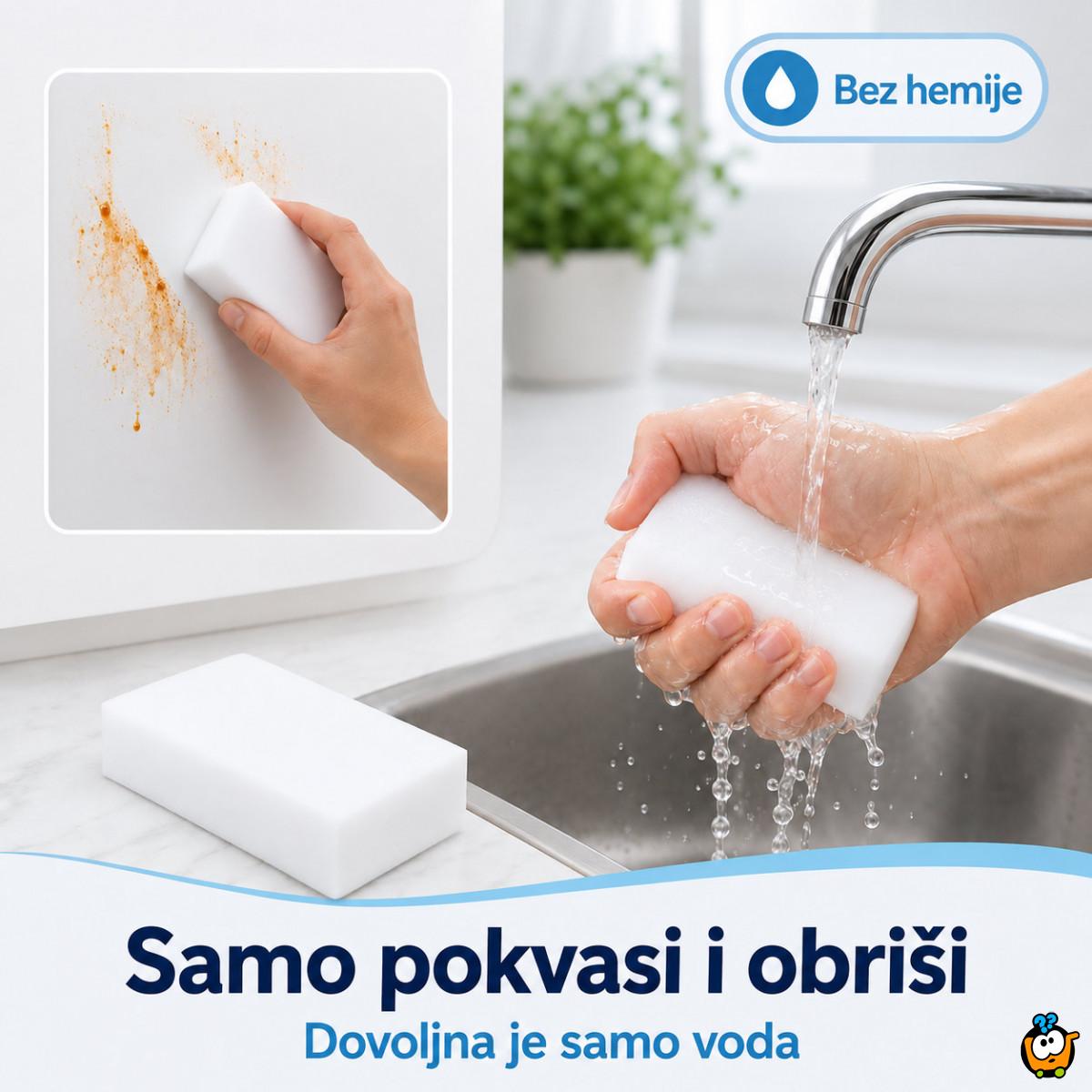 Set 2 magična melaminska sunđera za čišćenje bez hemije
