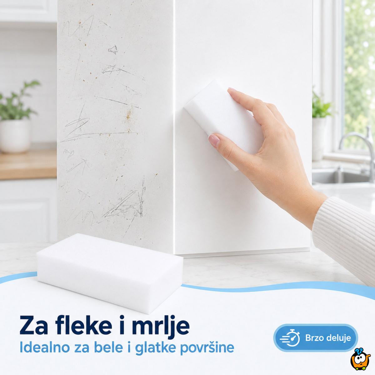 Set 2 magična melaminska sunđera za čišćenje bez hemije