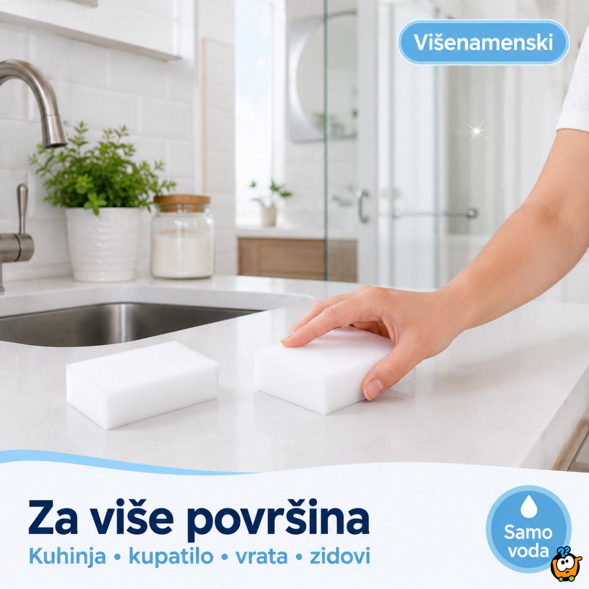 Set 2 magična melaminska sunđera za čišćenje bez hemije