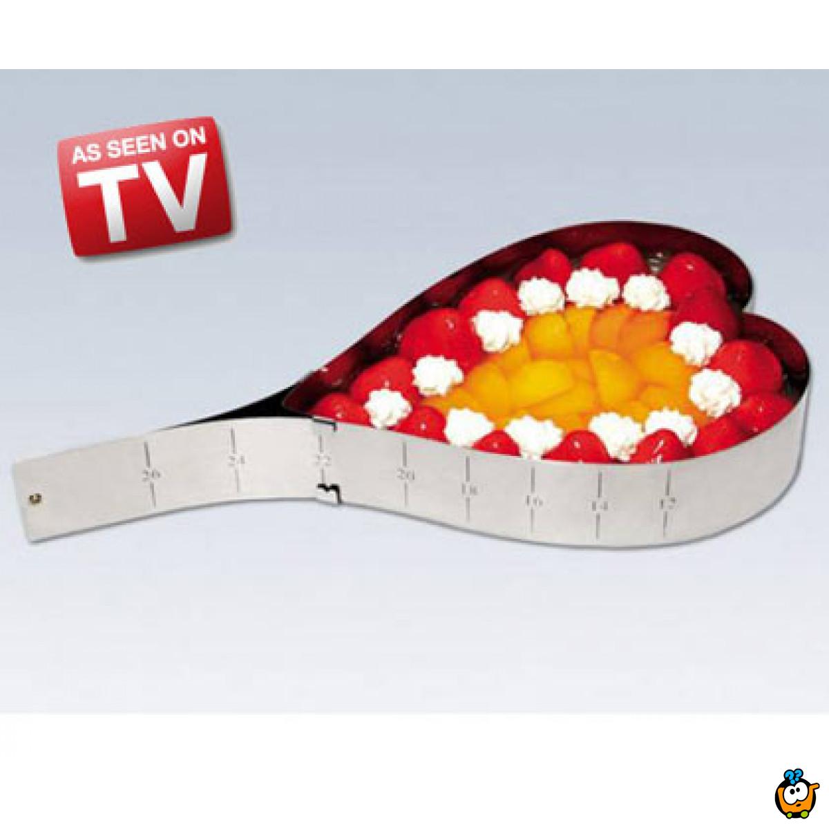 Kalup od inoxa za torte u obliku srca