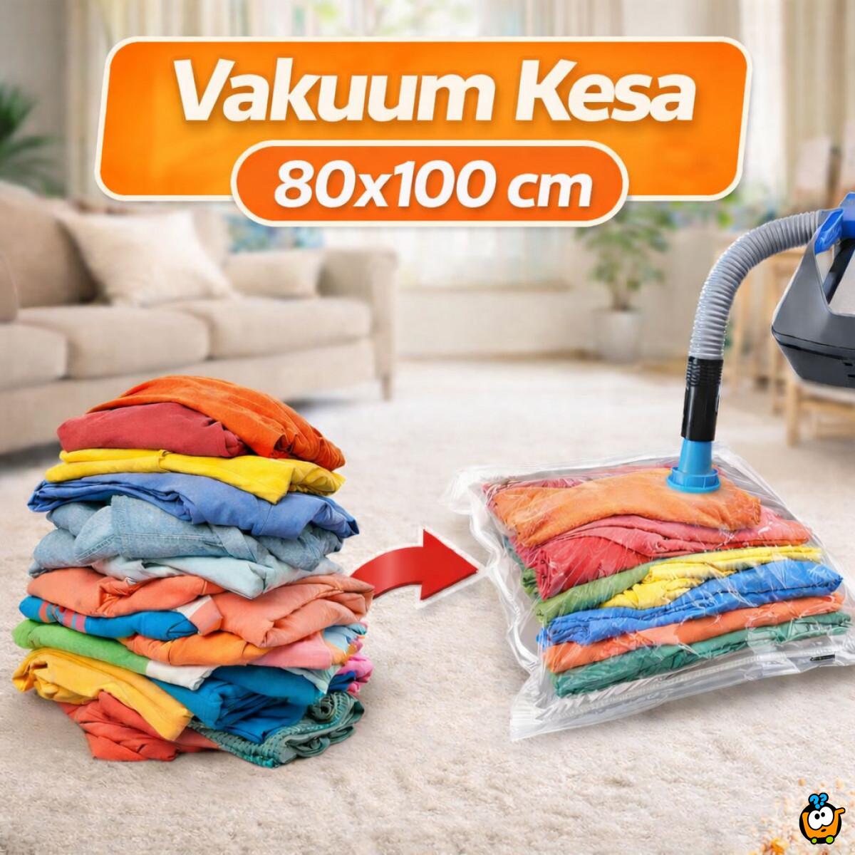 Vakuum kesa za odlaganje odeće 80 x 100 cm