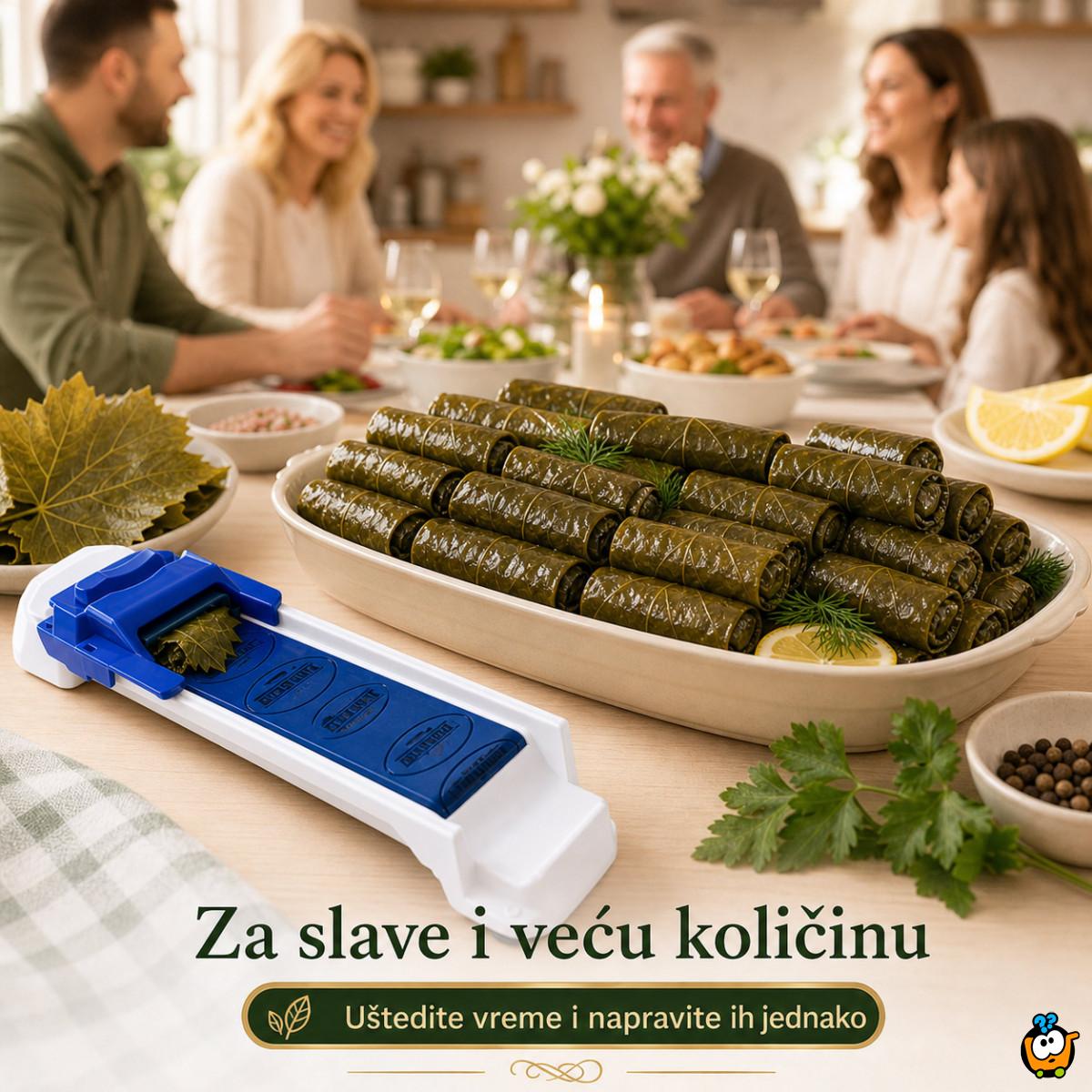 Uvijač za sarme u 3 koraka – za brže i jednake sarmice - Za kupus, zelje, blitvu, vinovu lozu i rolnice