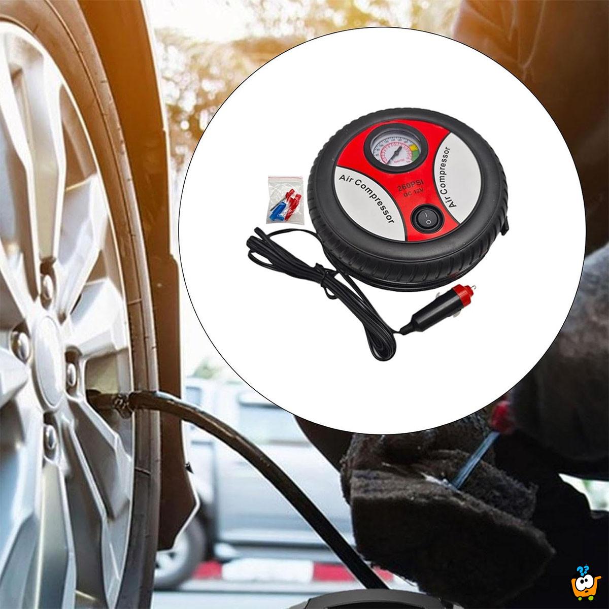 Tyre Air Compressor - Mini kompresor u obliku točka za Vaš auto