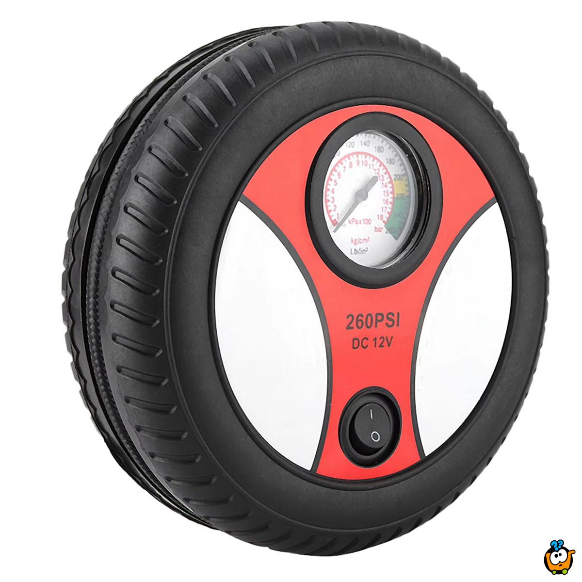 Tyre Air Compressor - Mini kompresor u obliku točka za Vaš auto