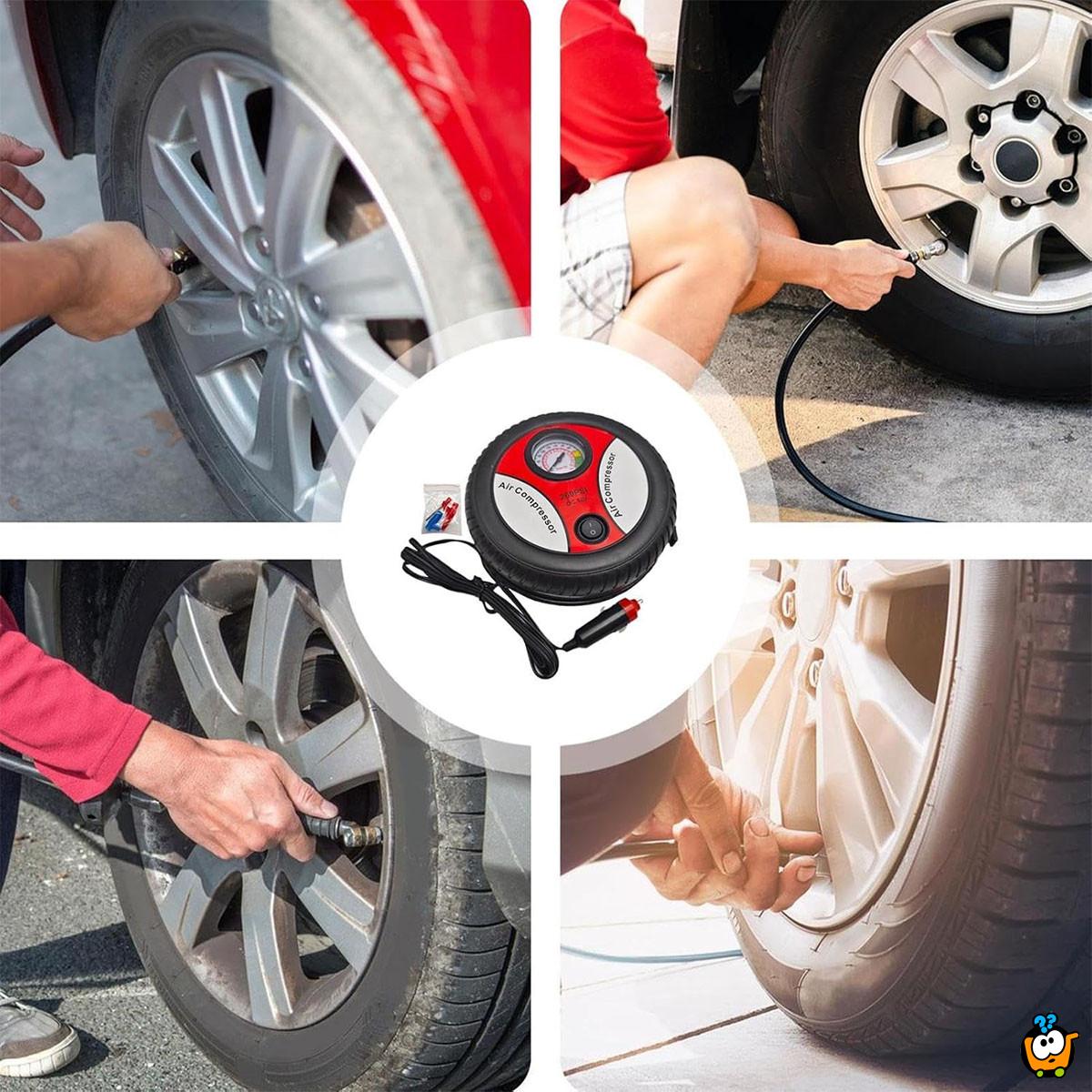 Tyre Air Compressor - Mini kompresor u obliku točka za Vaš auto