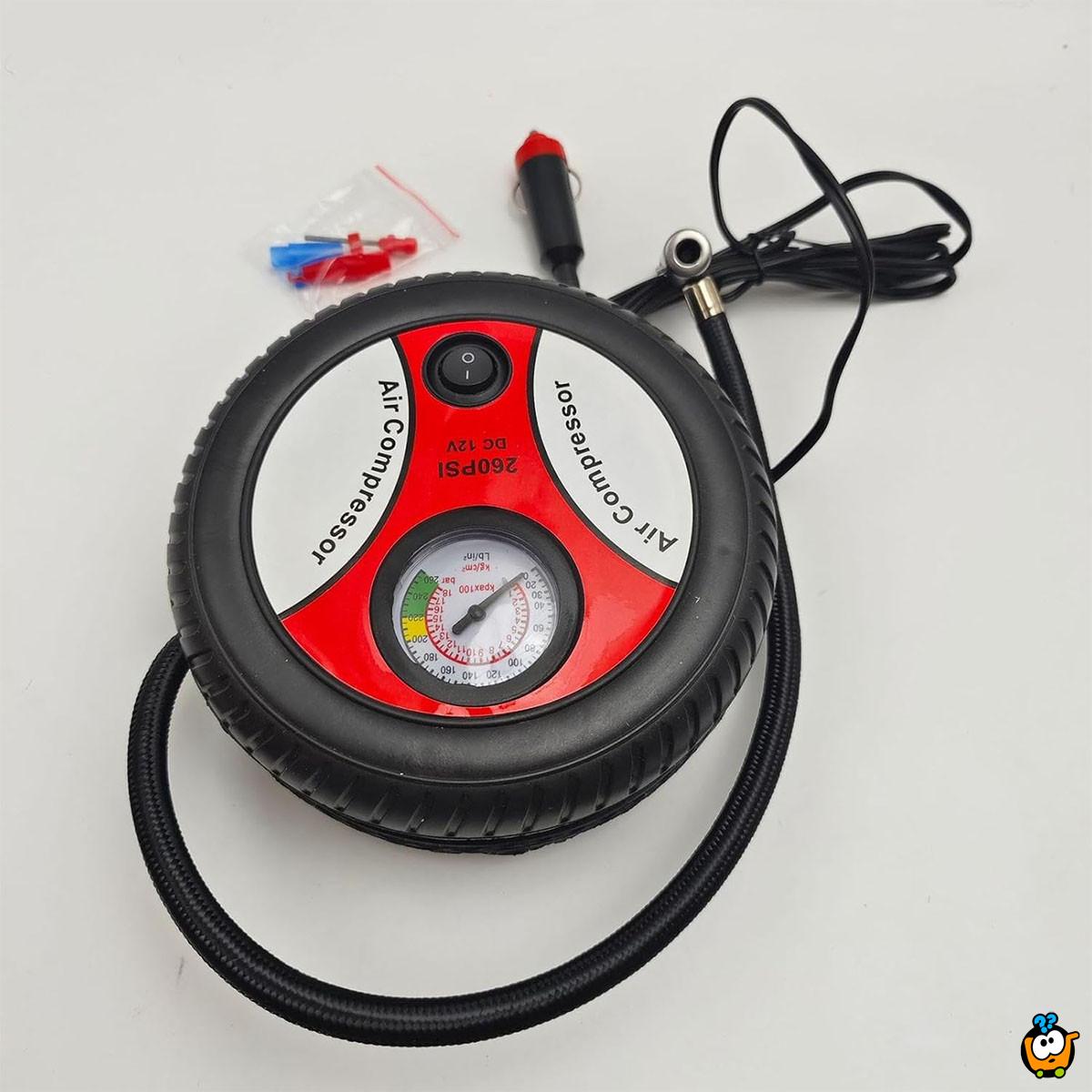 Tyre Air Compressor - Mini kompresor u obliku točka za Vaš auto