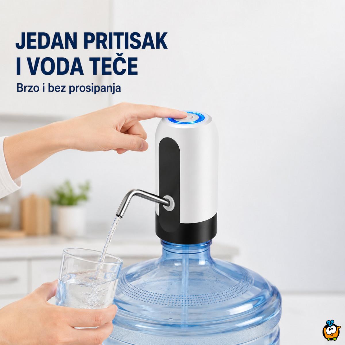 Električna pumpa za balone i flaše za vodu 1,5–18,9 L – USB punjenje