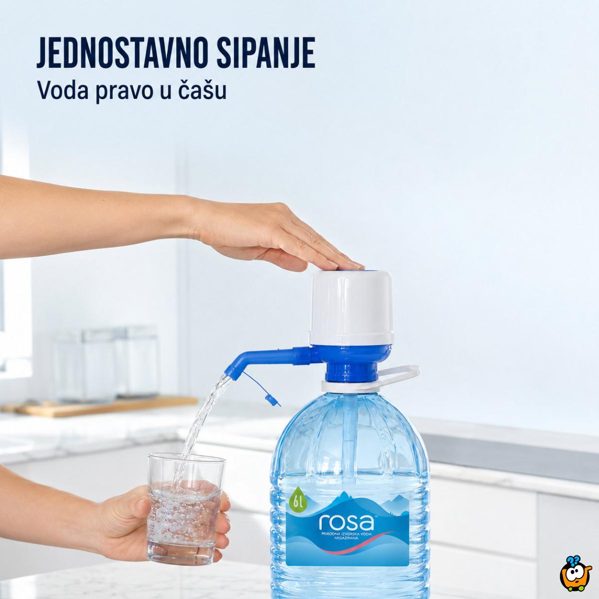 Ručna pumpa za velike flaše i balone za vodu 2,5–10 L