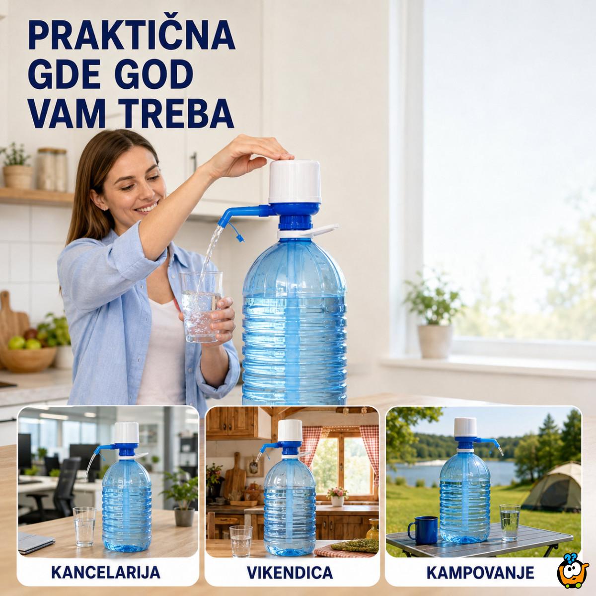 Ručna pumpa za velike flaše i balone za vodu 2,5–10 L