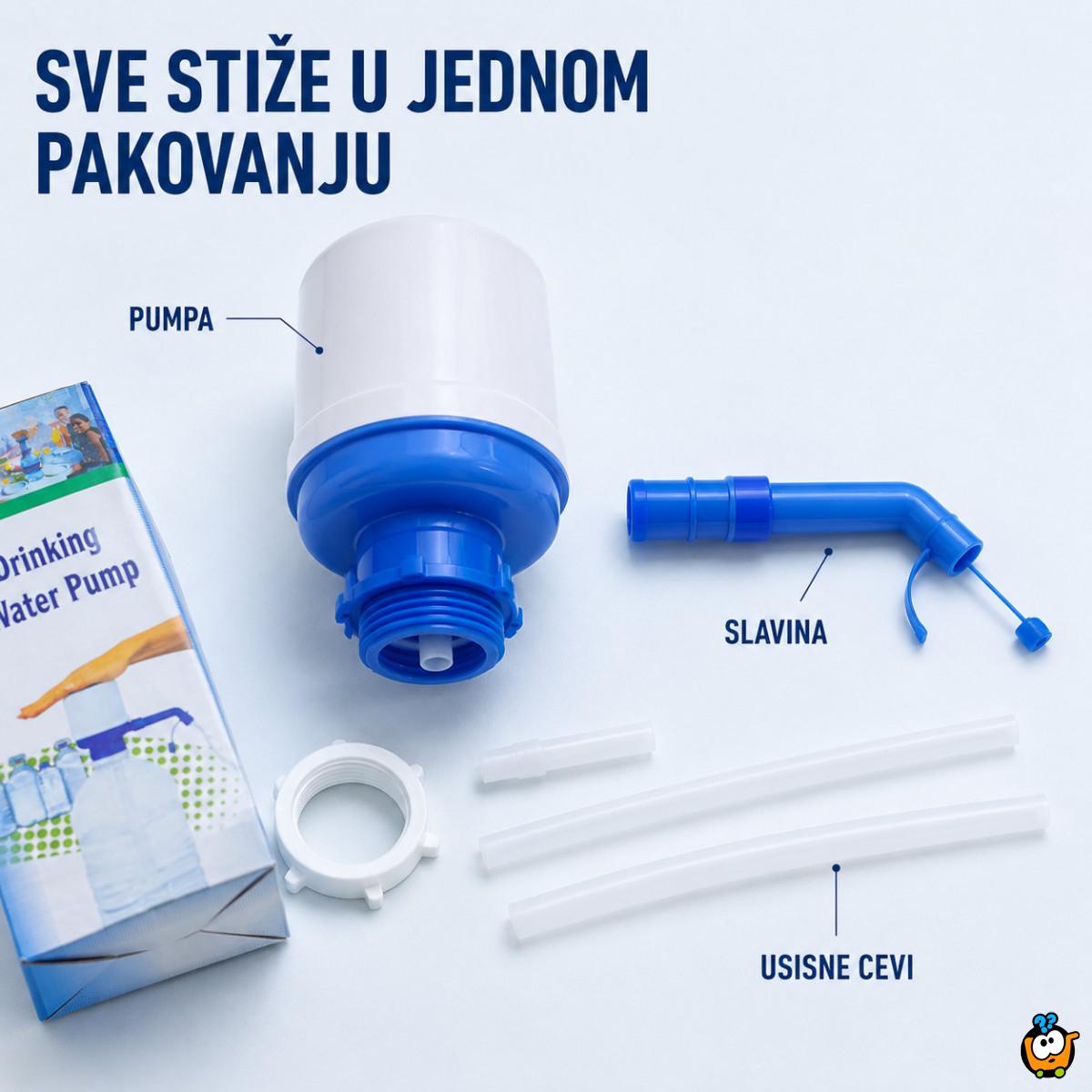 Ručna pumpa za velike flaše i balone za vodu 2,5–10 L
