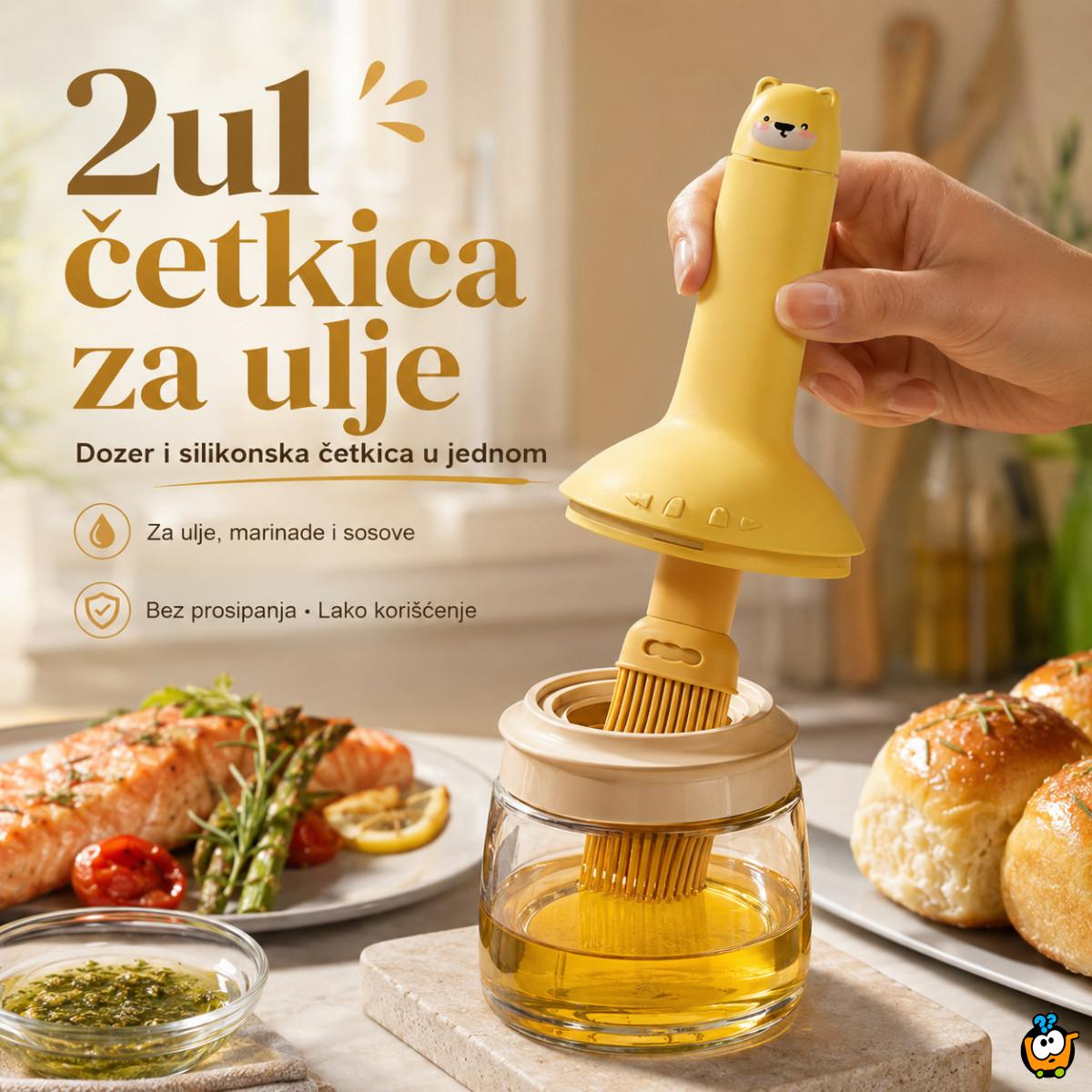 2u1 Dozer za ulje sa silikonskom četkicom – 250 ml