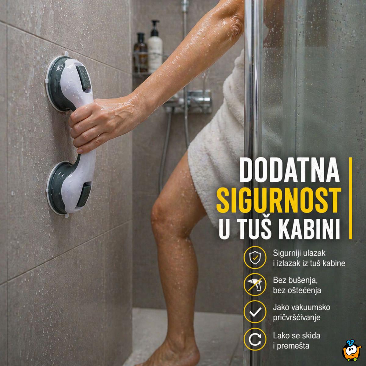 Vakuumski sigurnosni držač za kadu i tuš kabinu – bez bušenja - Bathroom holder