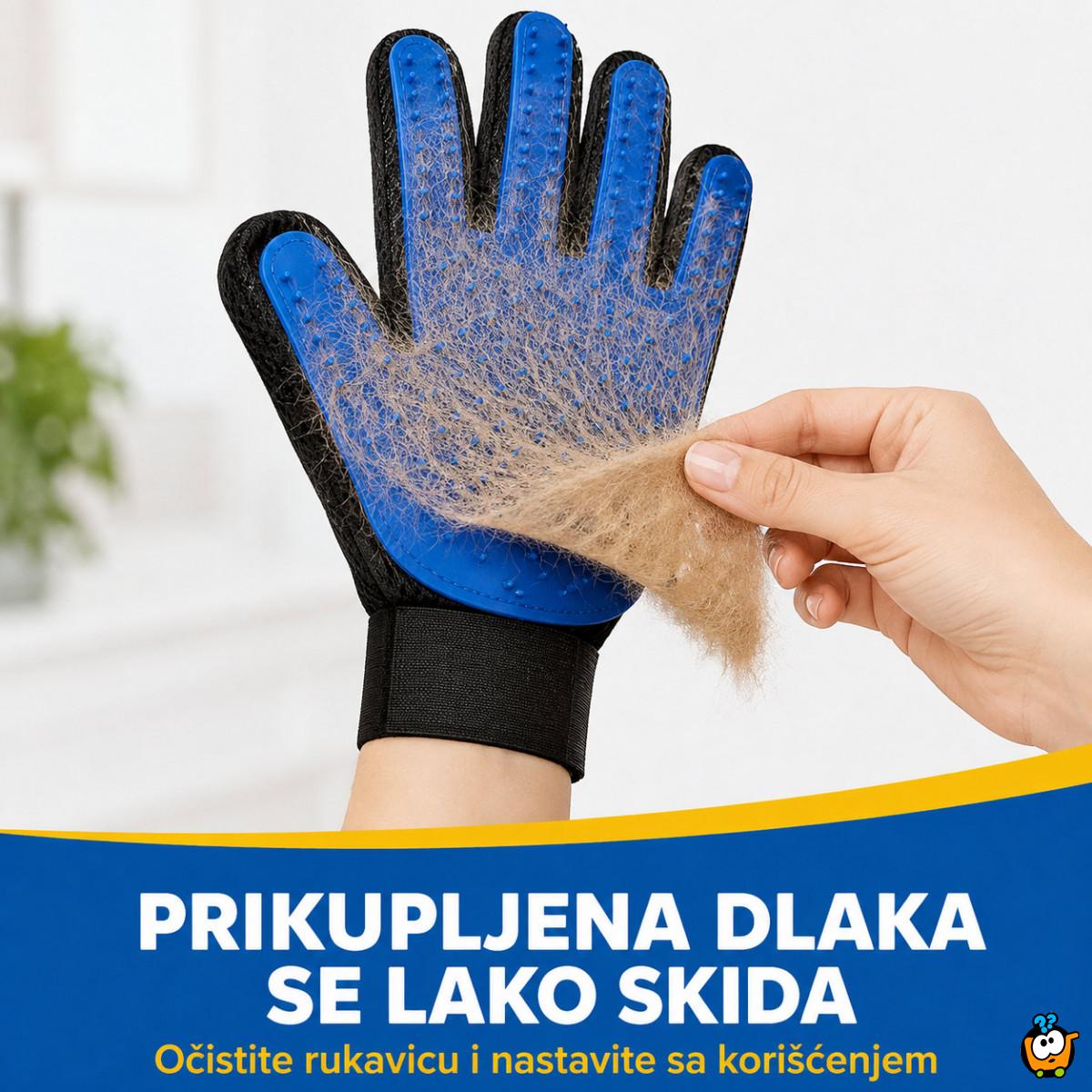 Rukavica za češljanje i uklanjanje viška dlake pasa i mačaka – True Touch