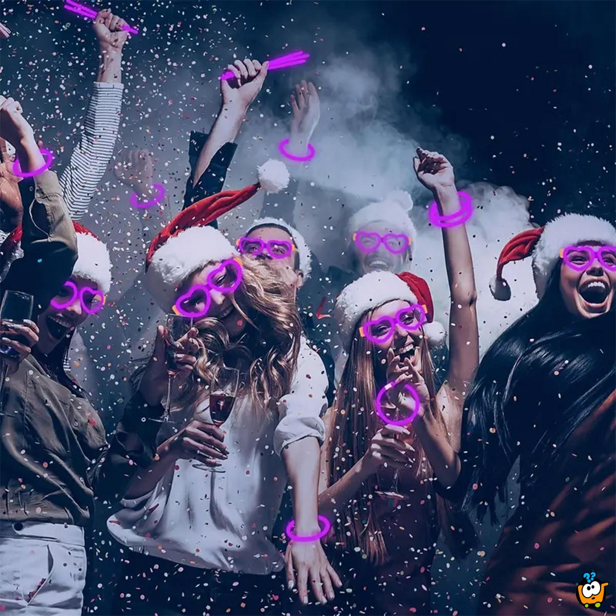 Heart Glow Glasses - svetleće naočare za žurke