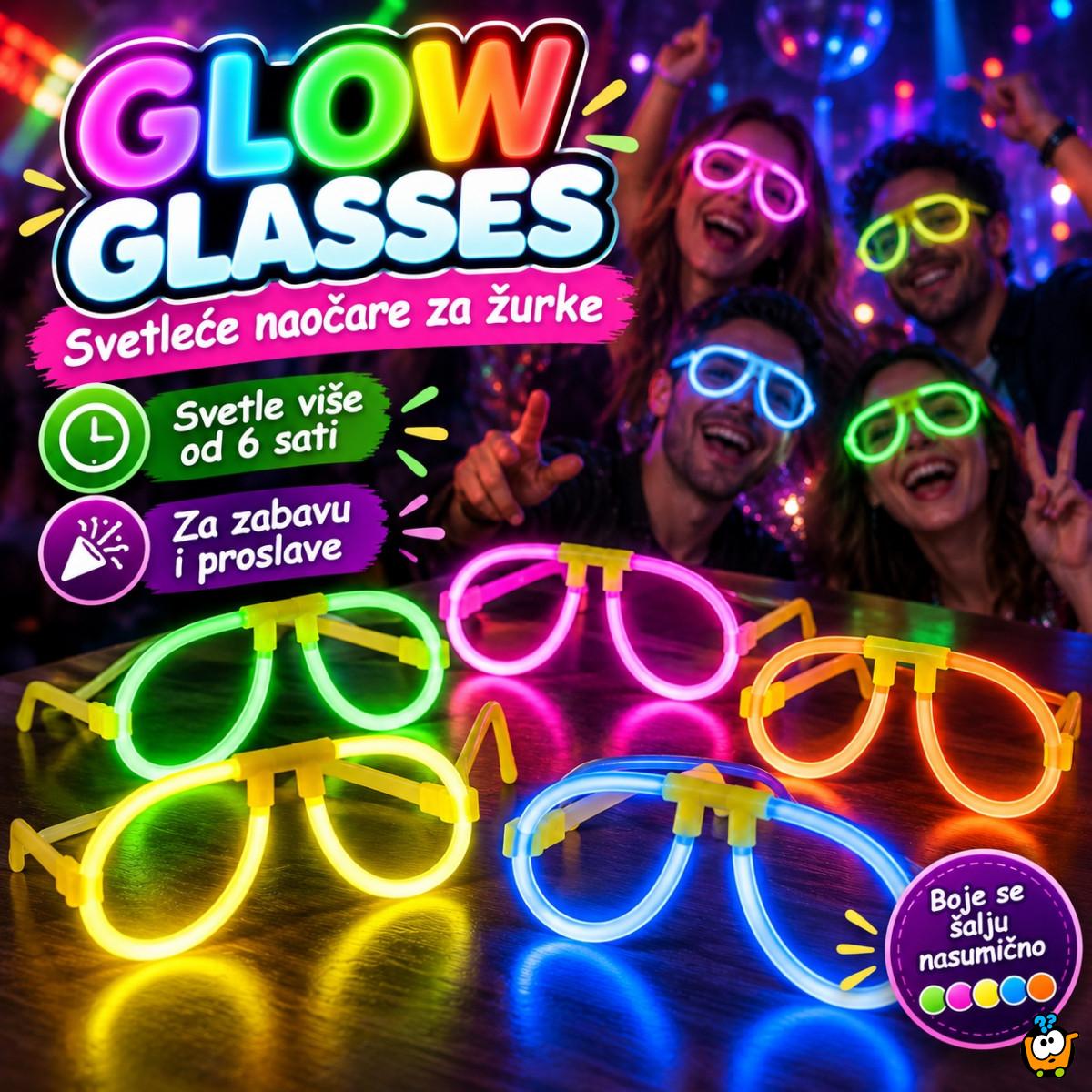 Glow Glasses - svetleće naočare za žurke