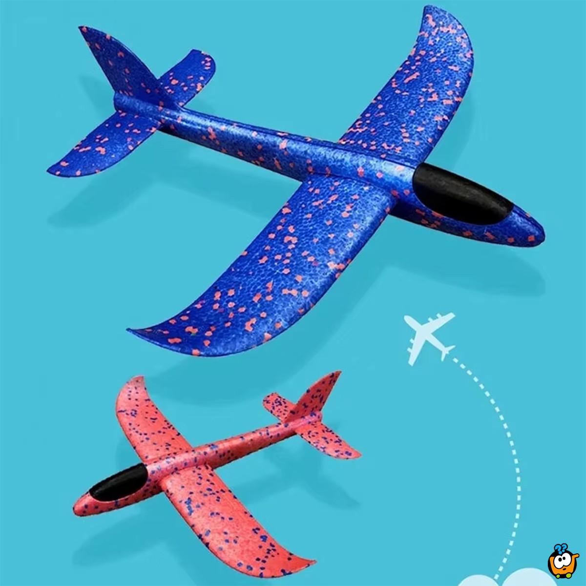 Magičan Avion BIG 48 cm - Izrađen od specijalne pene koji se ručno baca