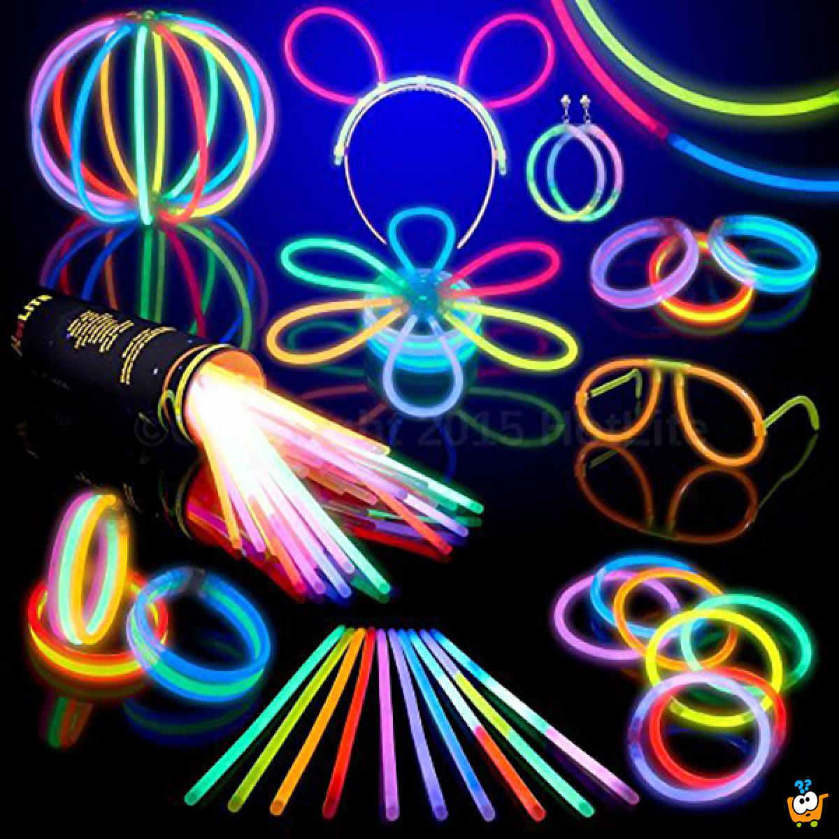 Glow Sticks - Magični svetleći štapići 50 kom