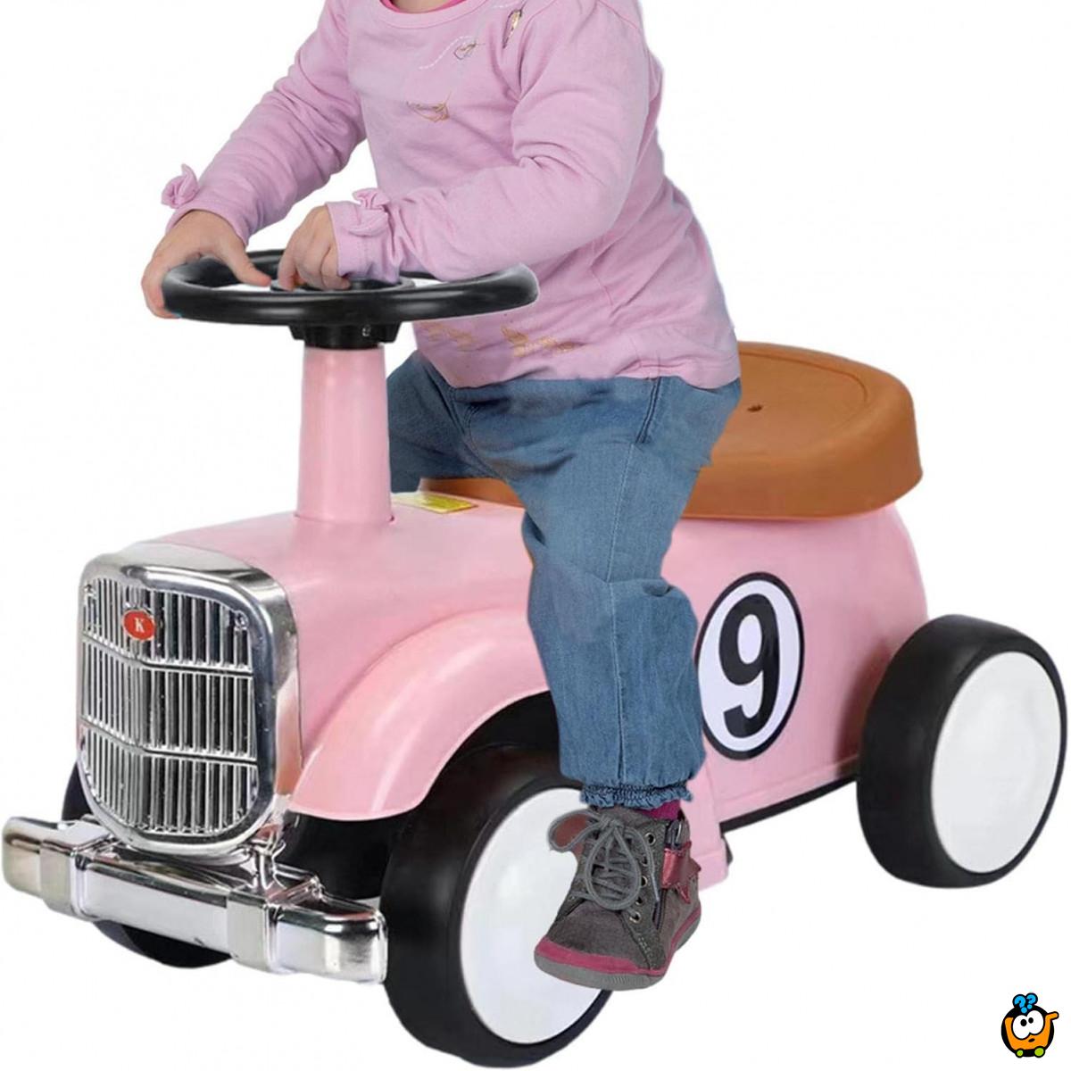 Pink Old Timer - Dečija Old Timer guralica sa pregradom za igračke