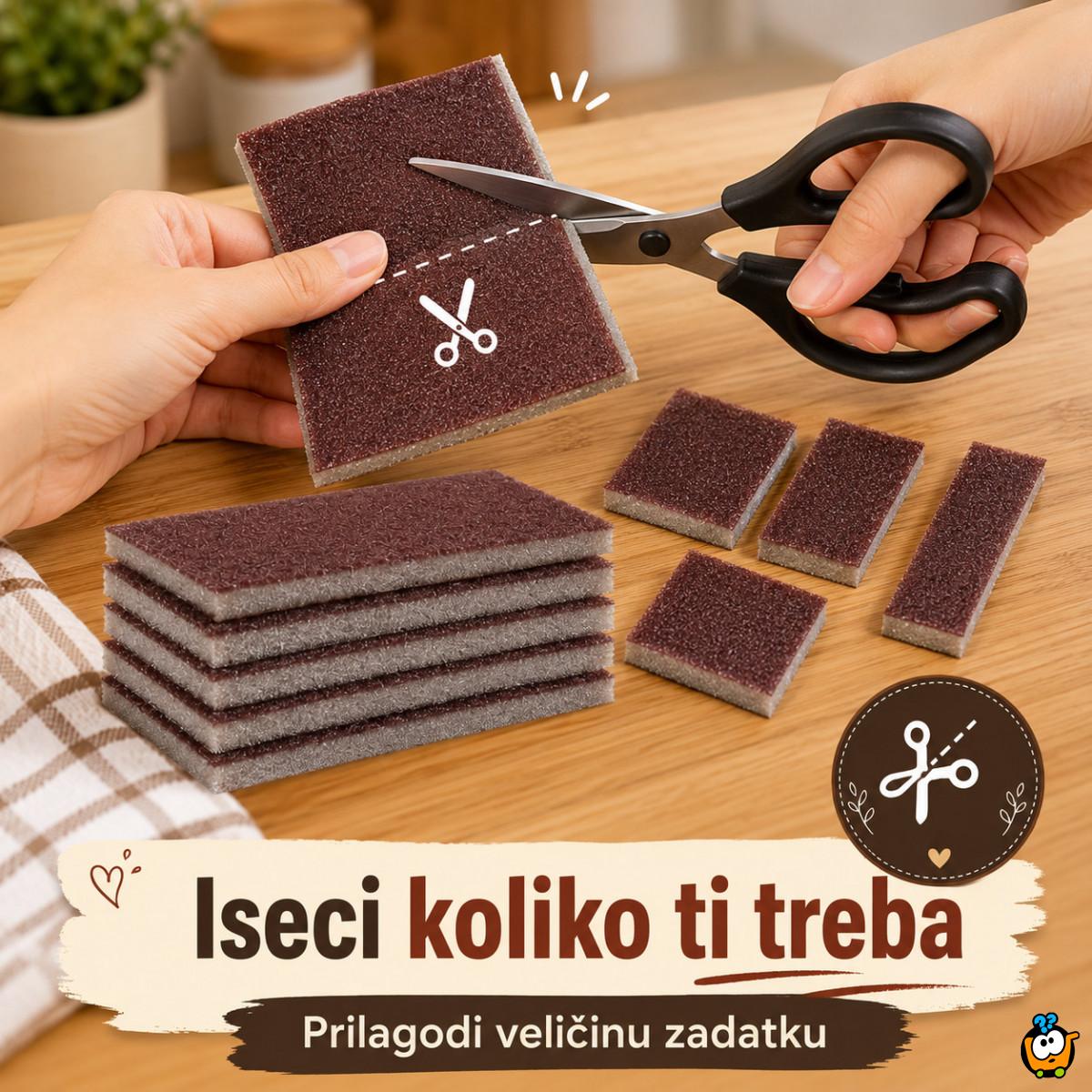 Set 5 grubih sunđera za šerpe, tiganje i tvrdokorne naslage - Scrub Sponge