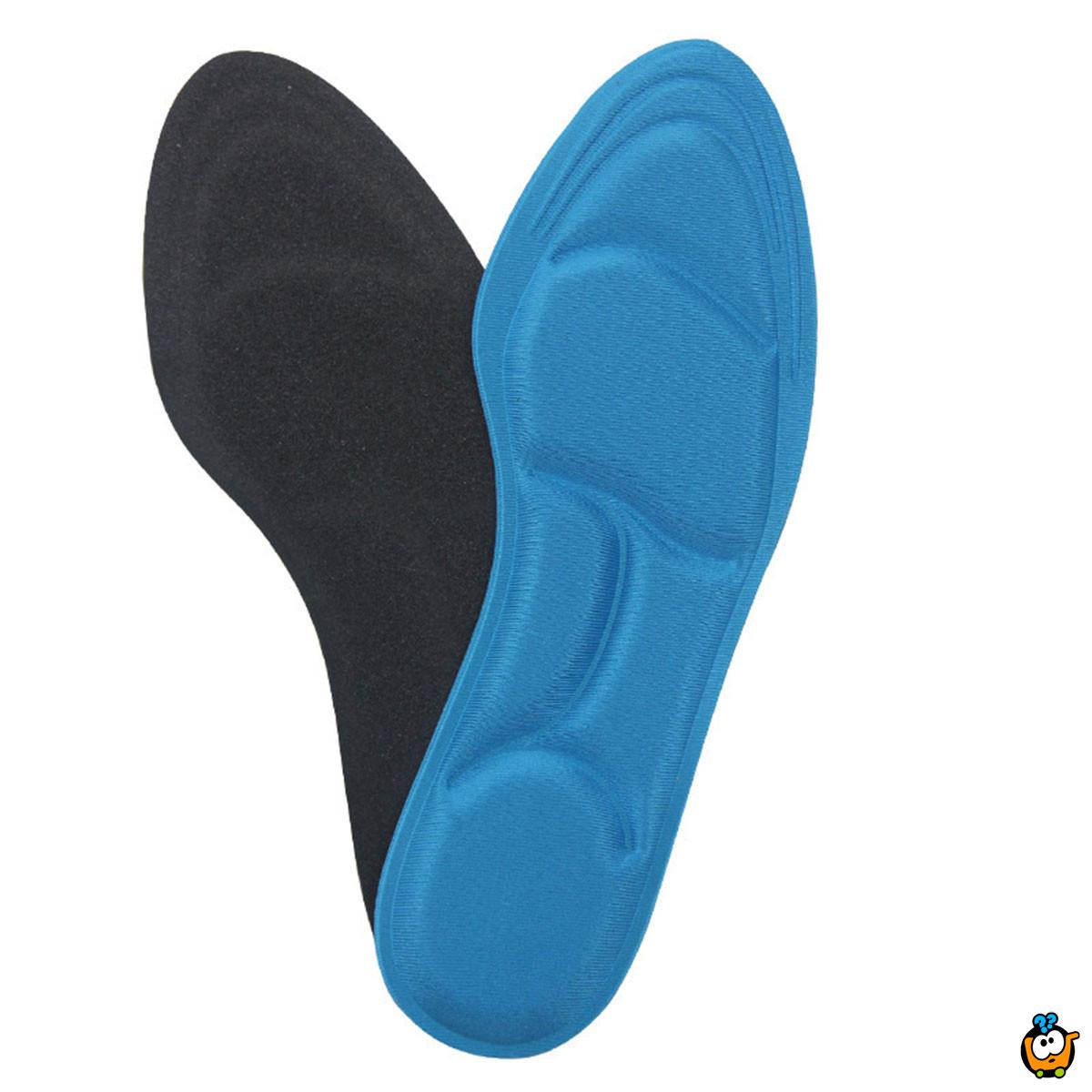 5D Memory ulošci za lakše i udobnije hodanje - crna boja