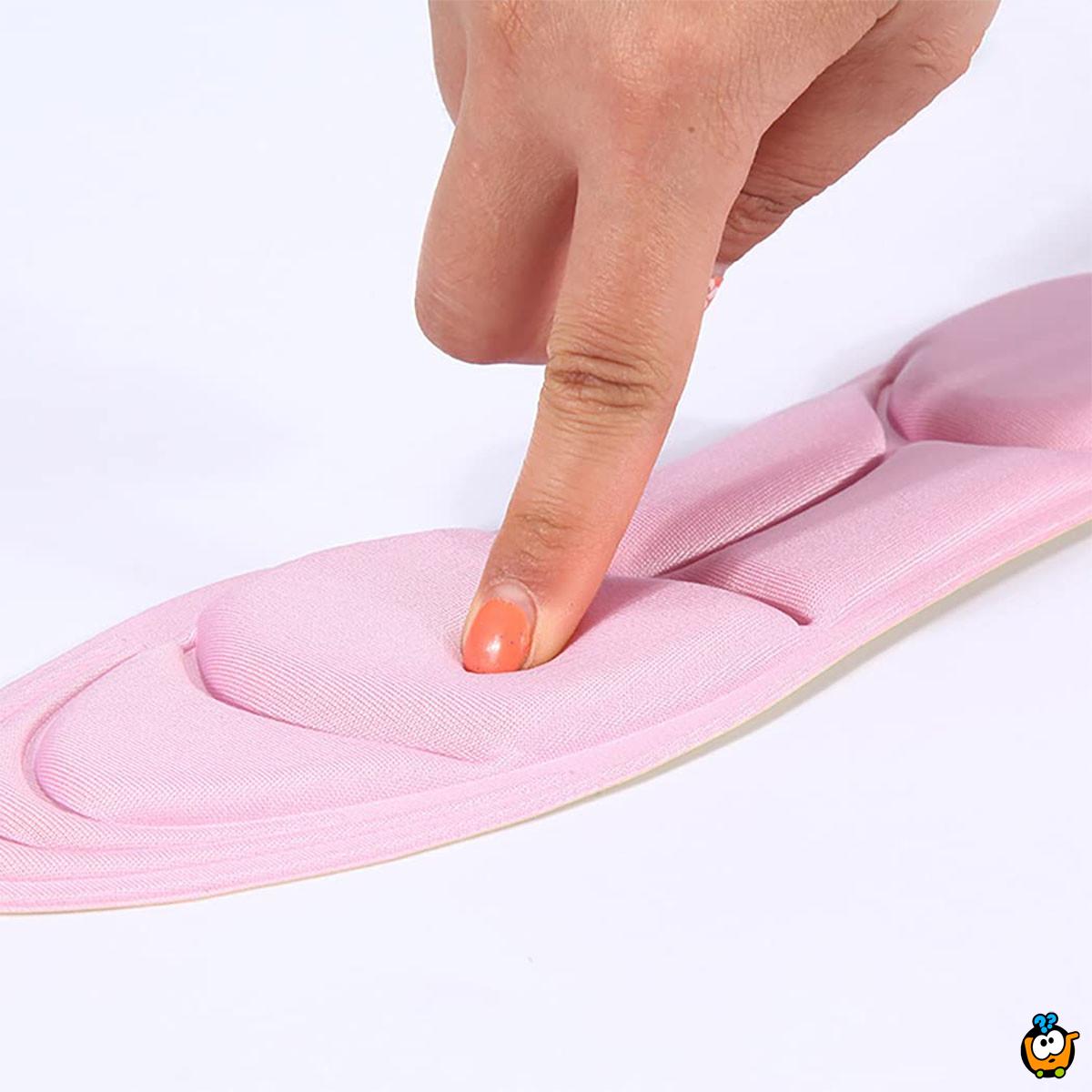 5D Memory ulošci za lakše i udobnije hodanje - crna boja