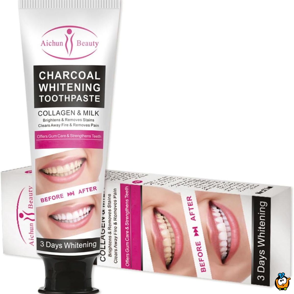 Pasta za izbeljivanje zuba sa aktivnim ugljem