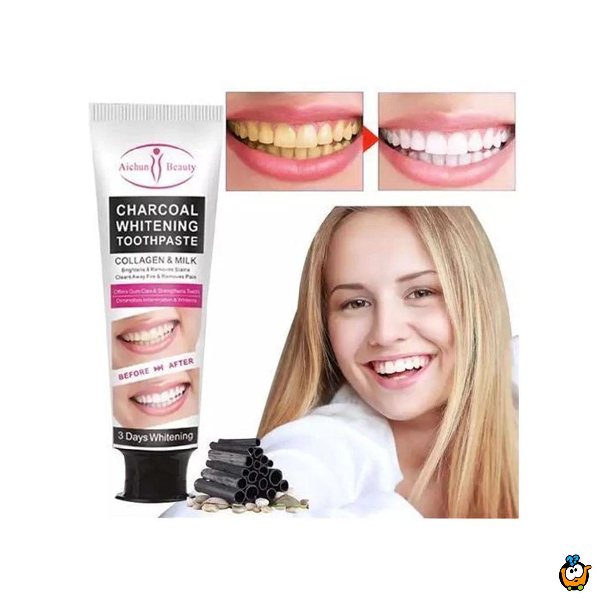 Pasta za izbeljivanje zuba sa aktivnim ugljem