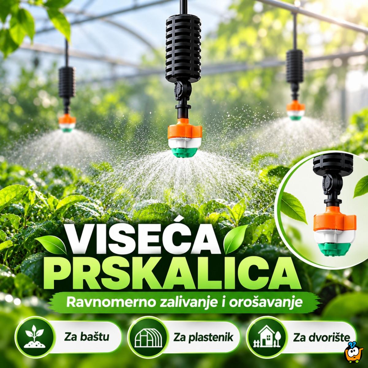 Viseća prskalica za navodnjavanje i orošavanje biljaka – za baštu, plastenik i dvorište