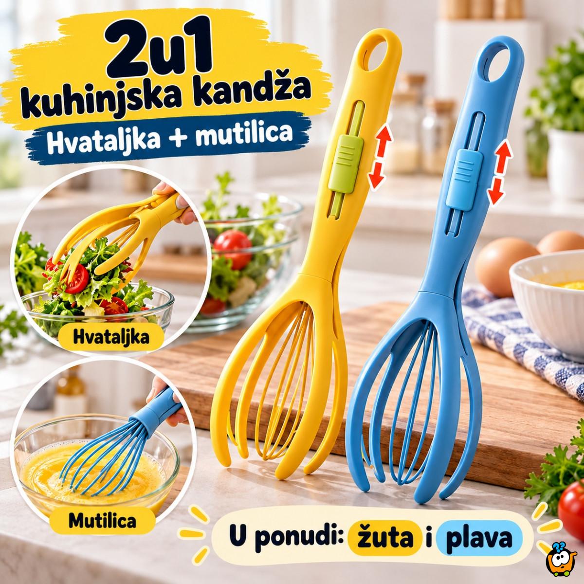 2u1 kuhinjska kandža hvataljka + mutilica