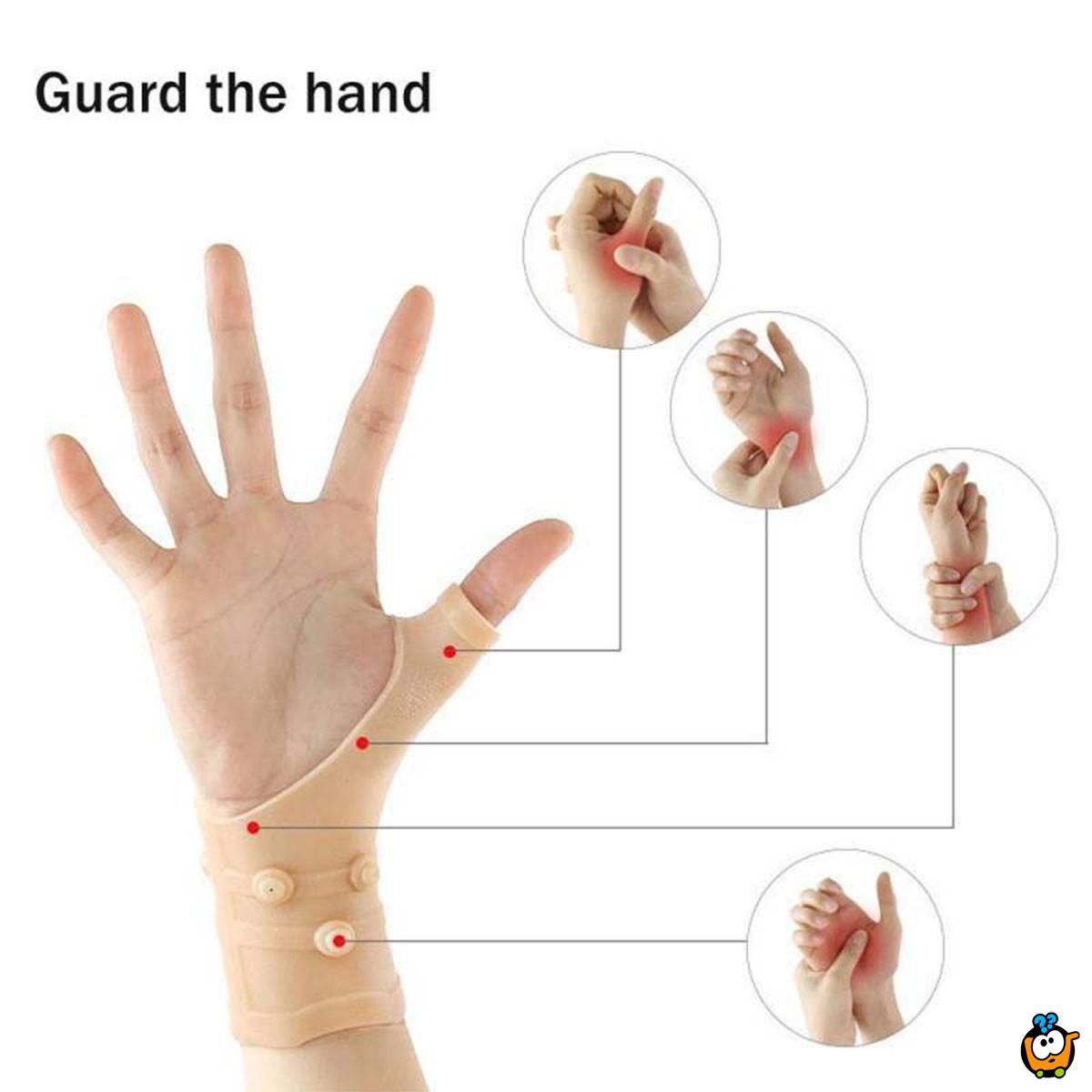 Magnetni steznik za ručni zglob - podrška bez bola