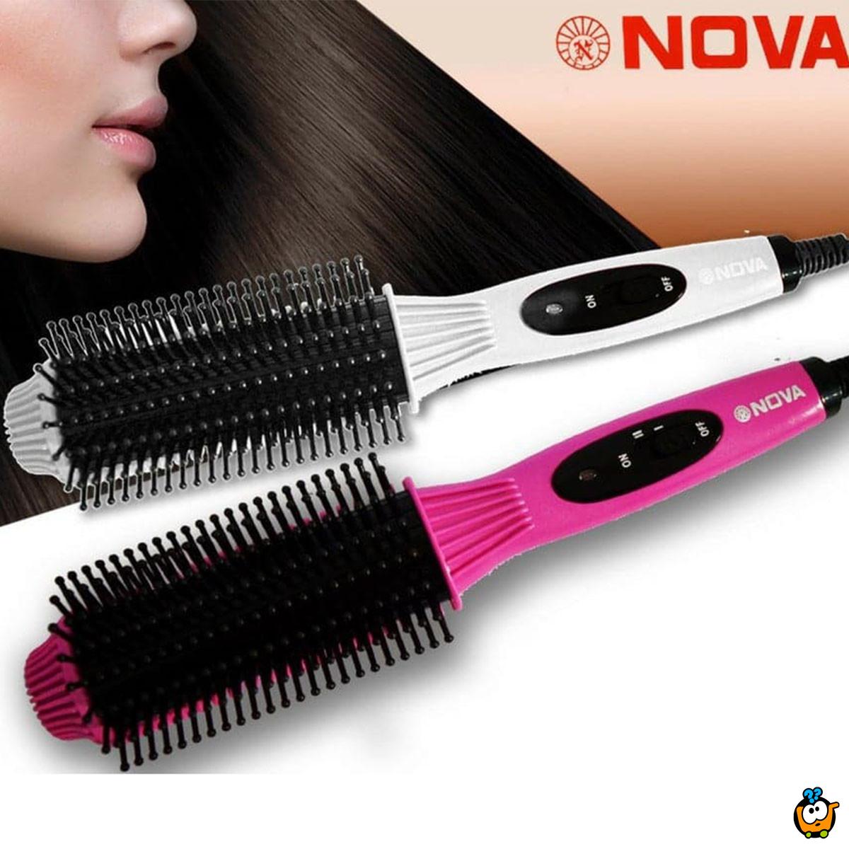 Električna četka za kosu - 2u1 presa i uvijač