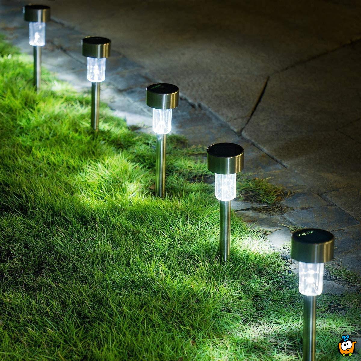 Solarne baštenske lampe za elegantno osvetljenje - 10 komada