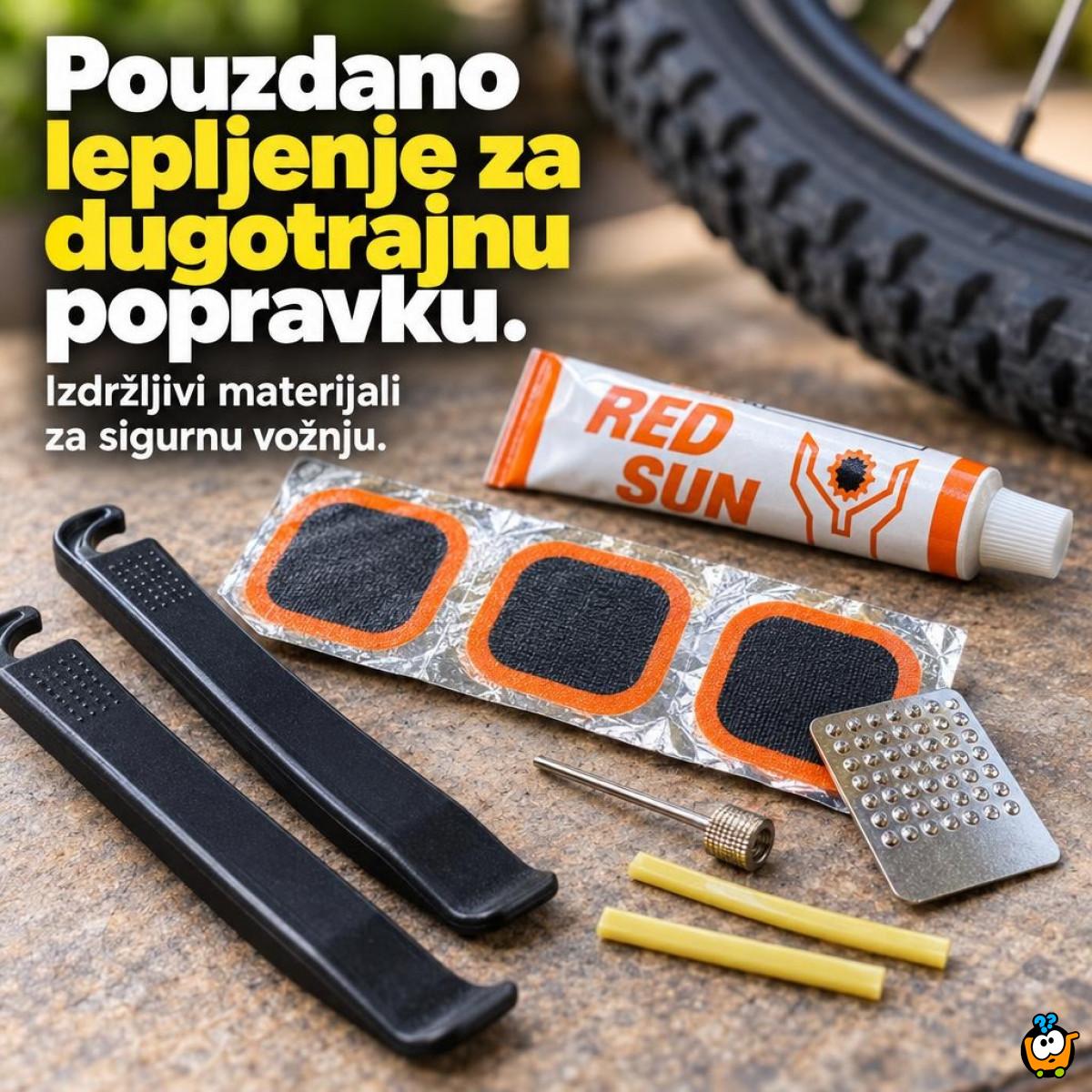 Set za popravku gume na bicikli - Brza popravka gume bilo gde