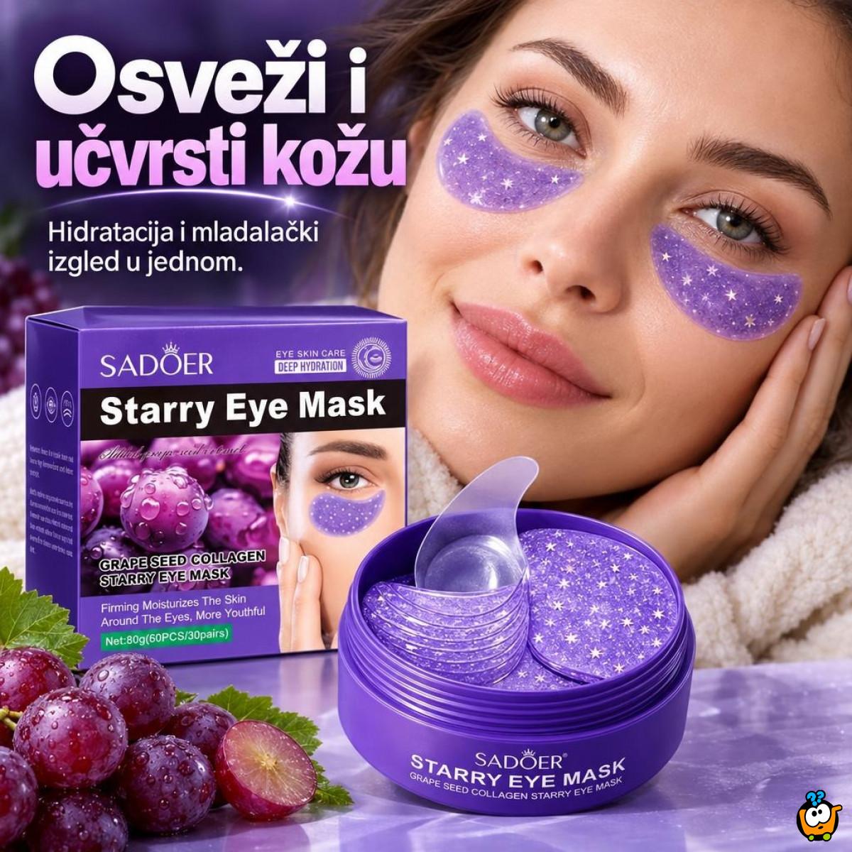 Sadoer Starry Eye Mask – Hidratantne Maska za Oči sa Grape Seed i Kolagenom, 30 Parova