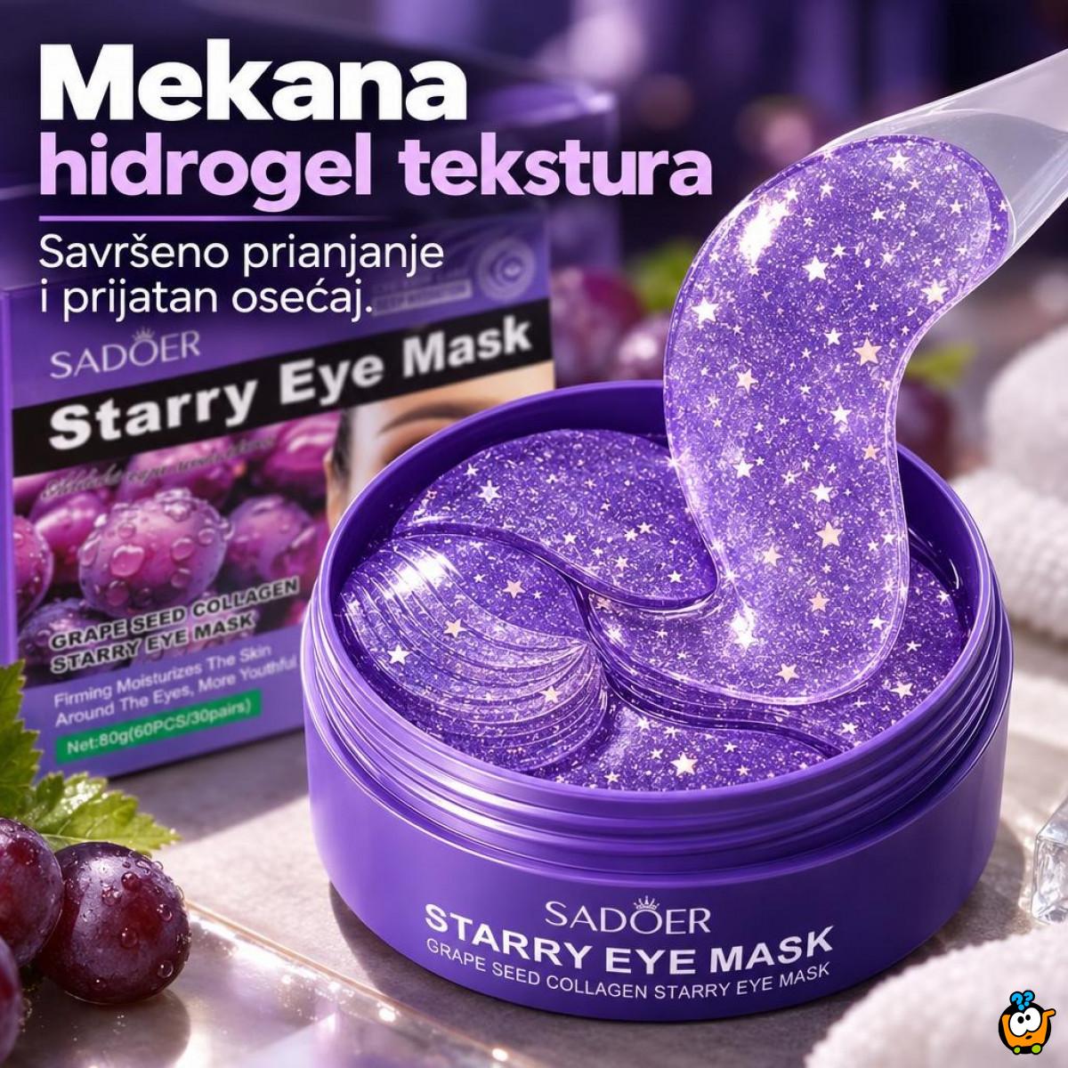 Sadoer Starry Eye Mask – Hidratantne Maska za Oči sa Grape Seed i Kolagenom, 30 Parova